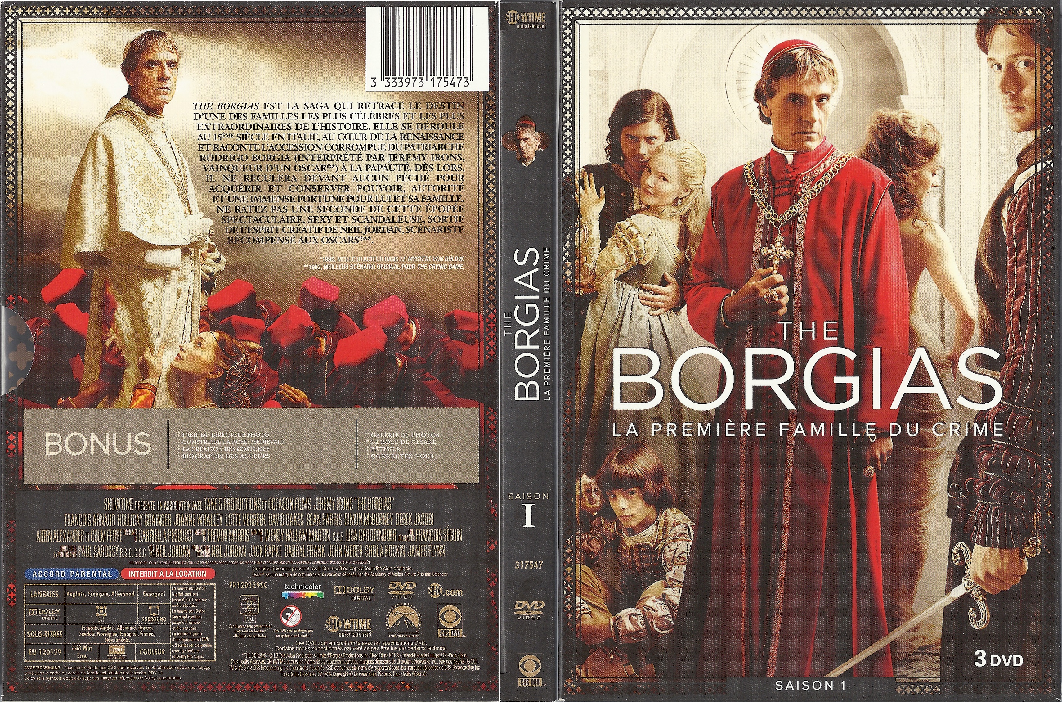 Jaquette DVD The Borgia Saison 1