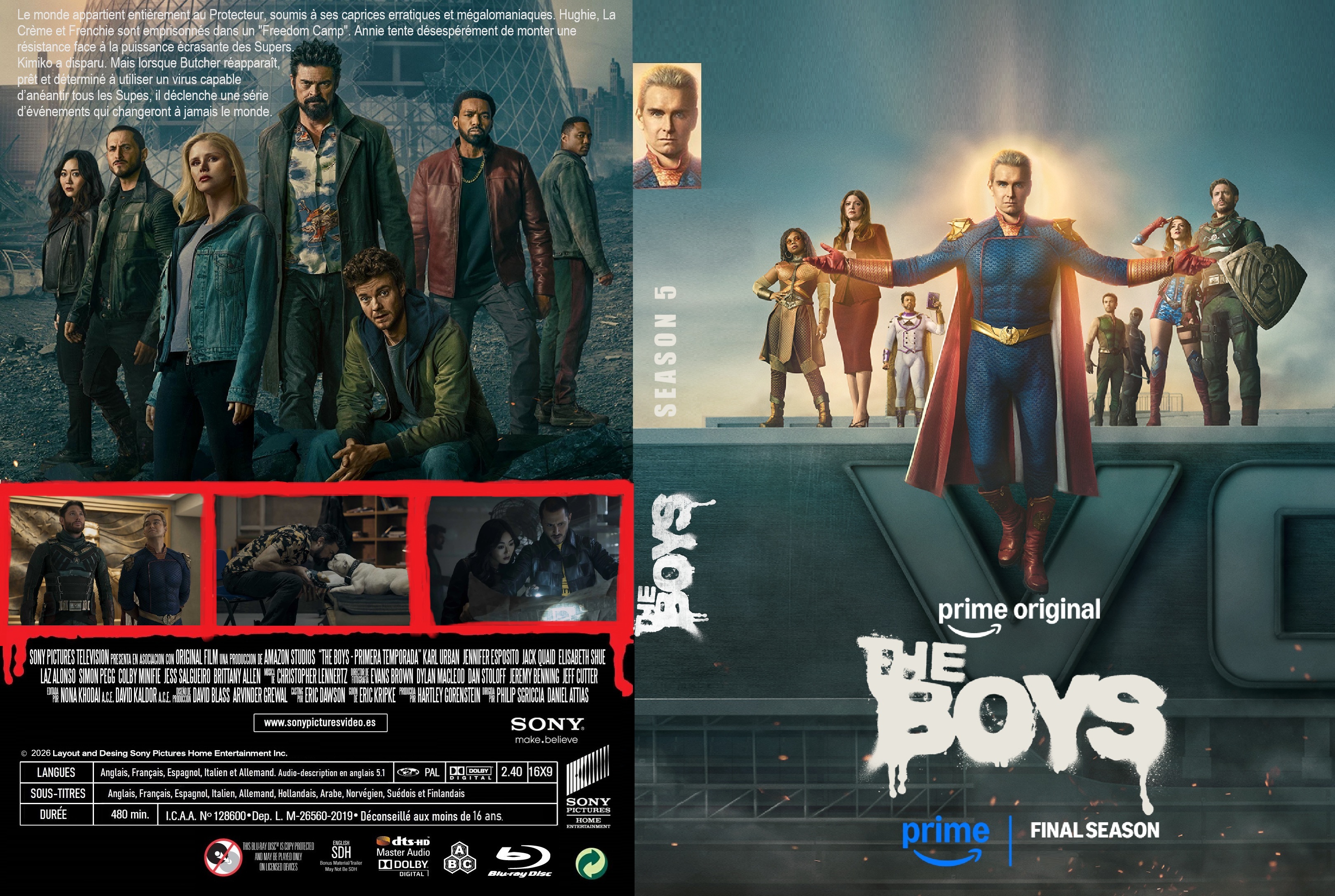 Jaquette DVD The Boys saison 05 custom