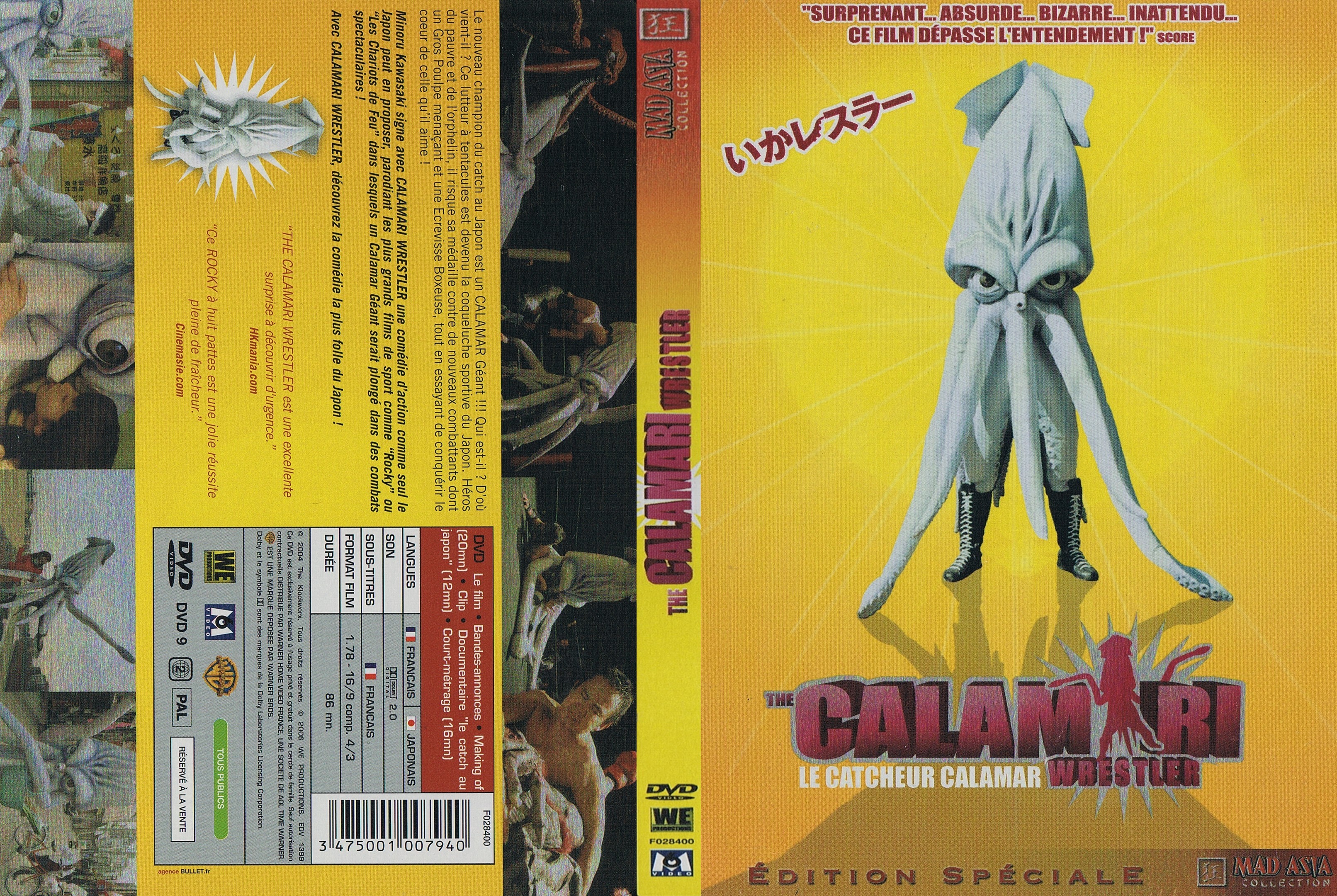 Jaquette DVD The Calamari Wrestler - Le Catcheur Calamar
