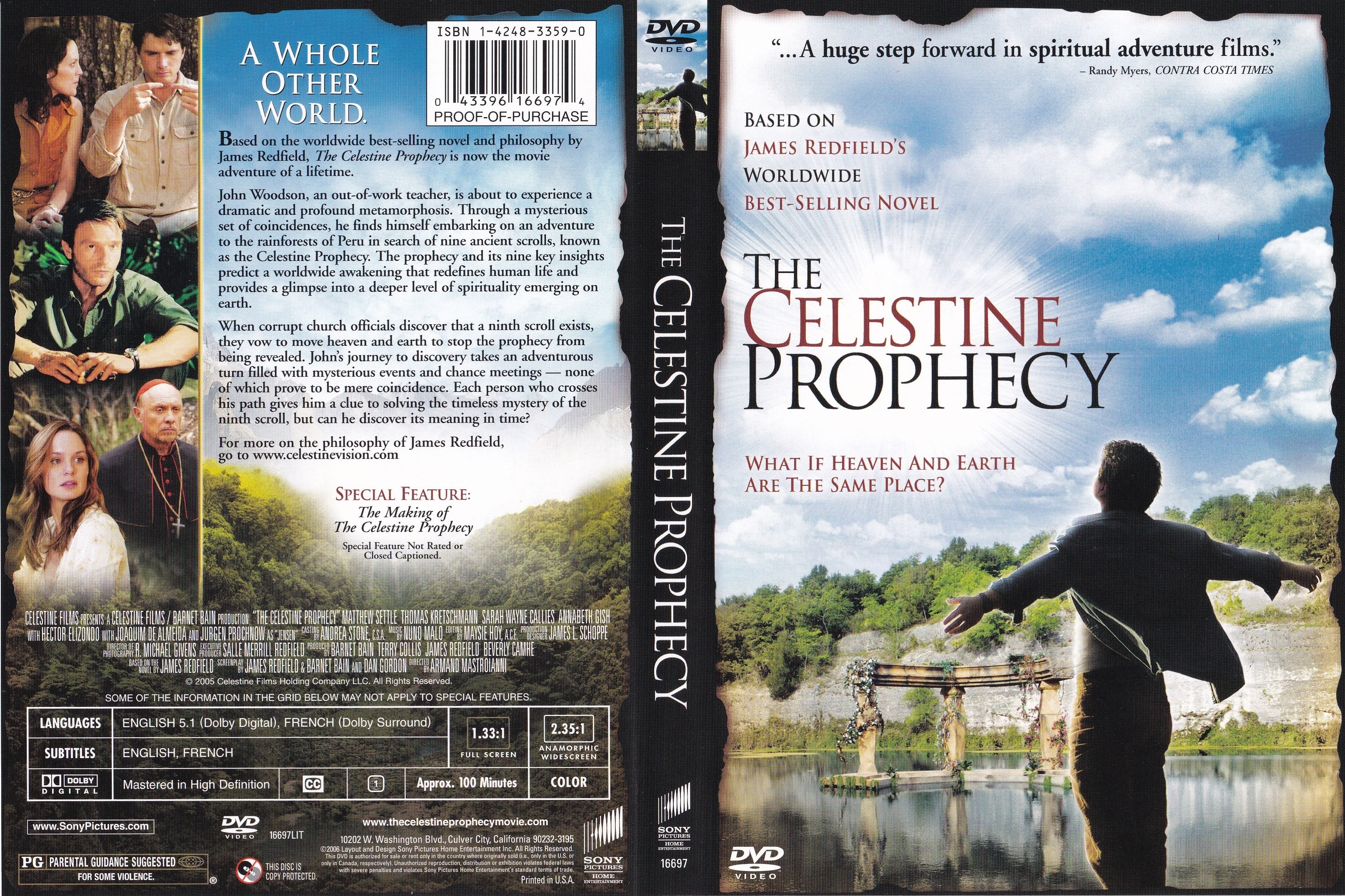 Jaquette DVD The Celestine Prophecy ZONE 1