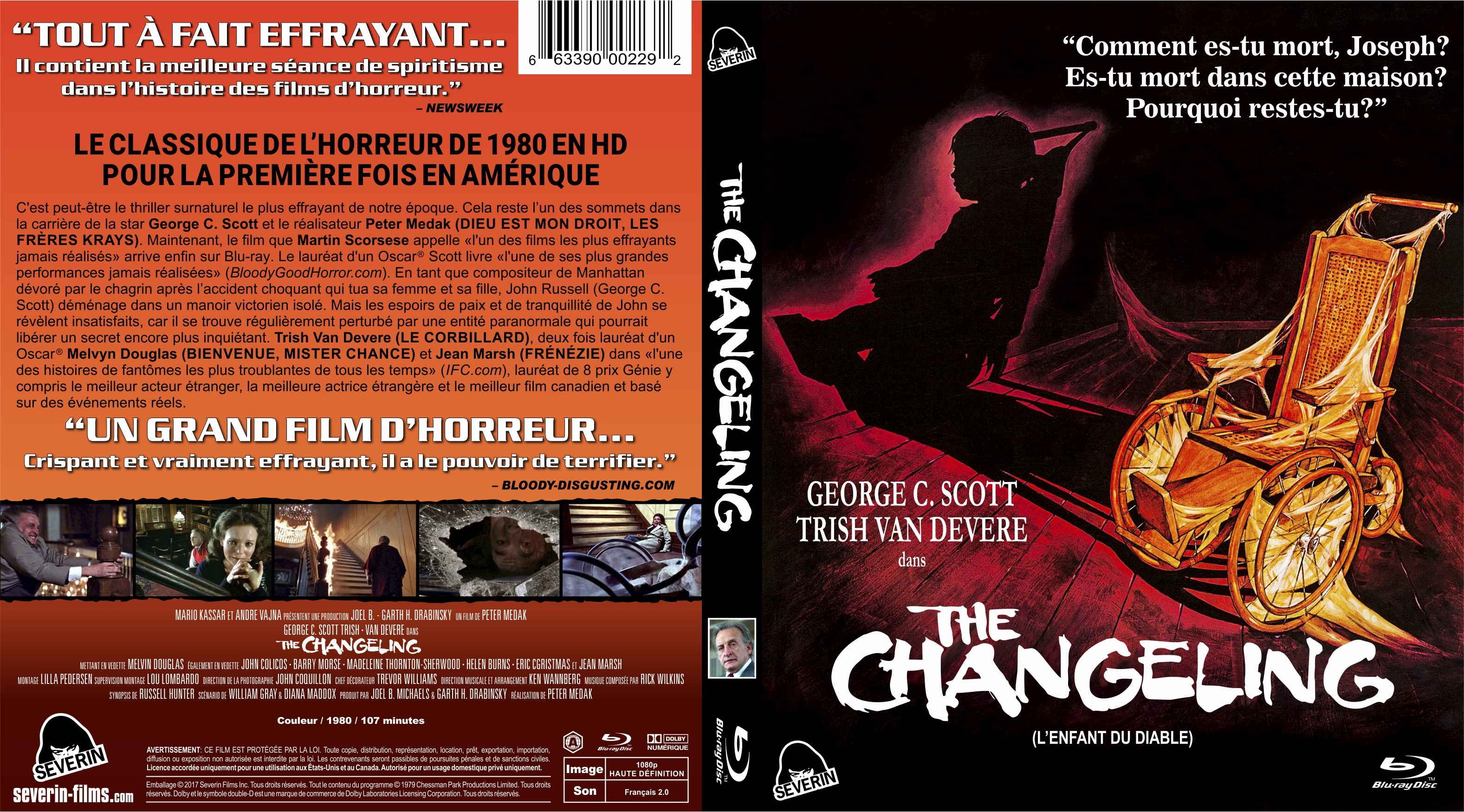 Jaquette DVD The Changeling custom (BLU-RAY)
