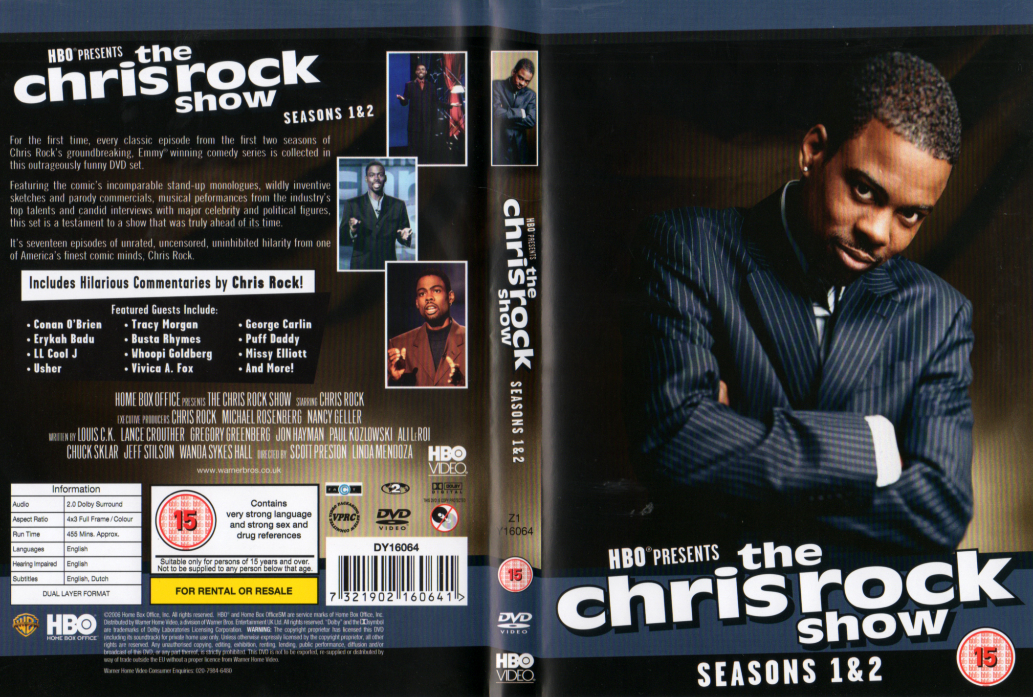 Jaquette DVD The Chris Rock Show Saison 1-2 Zone 1