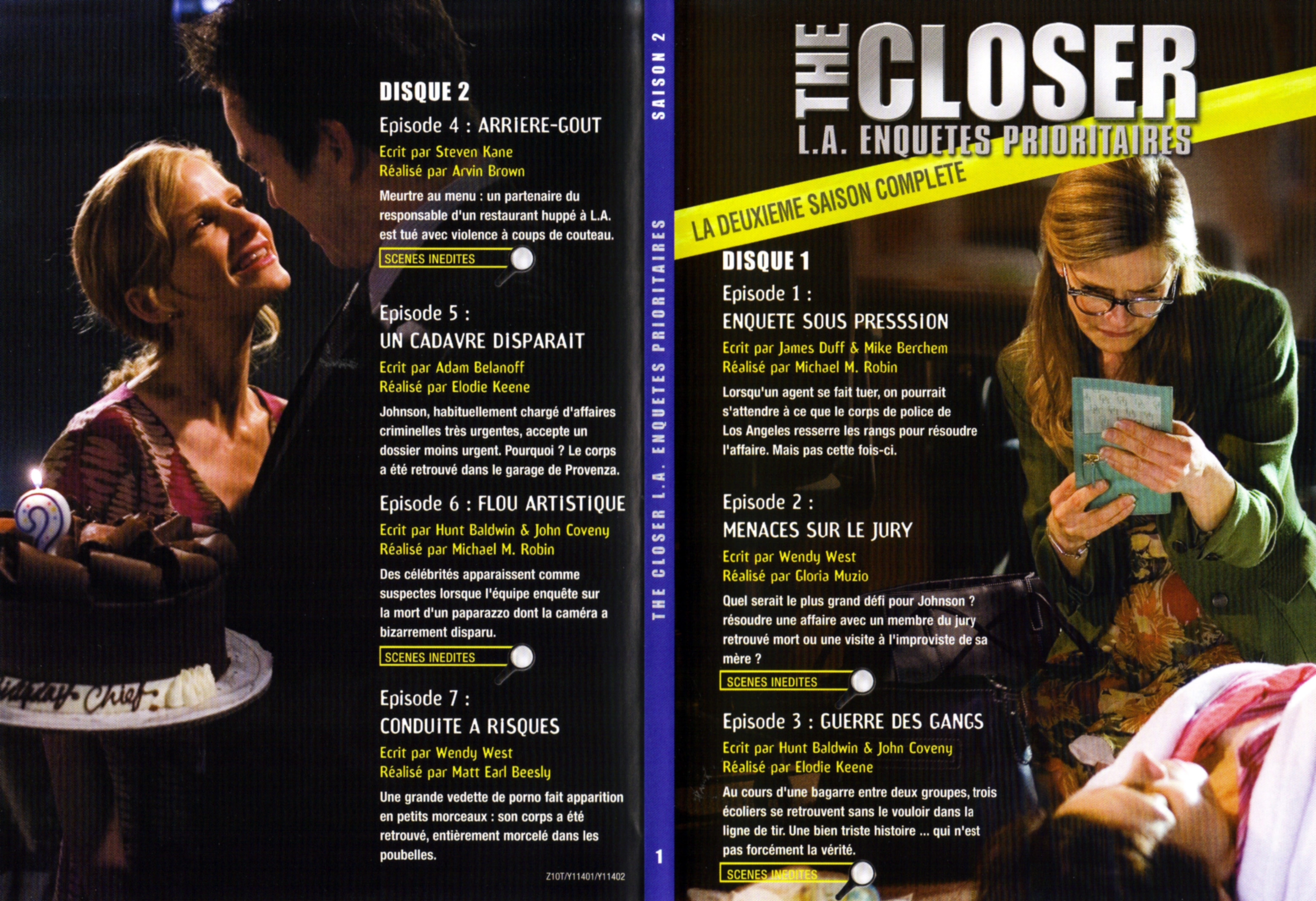 Jaquette DVD The Closer Saison 2 DVD 1