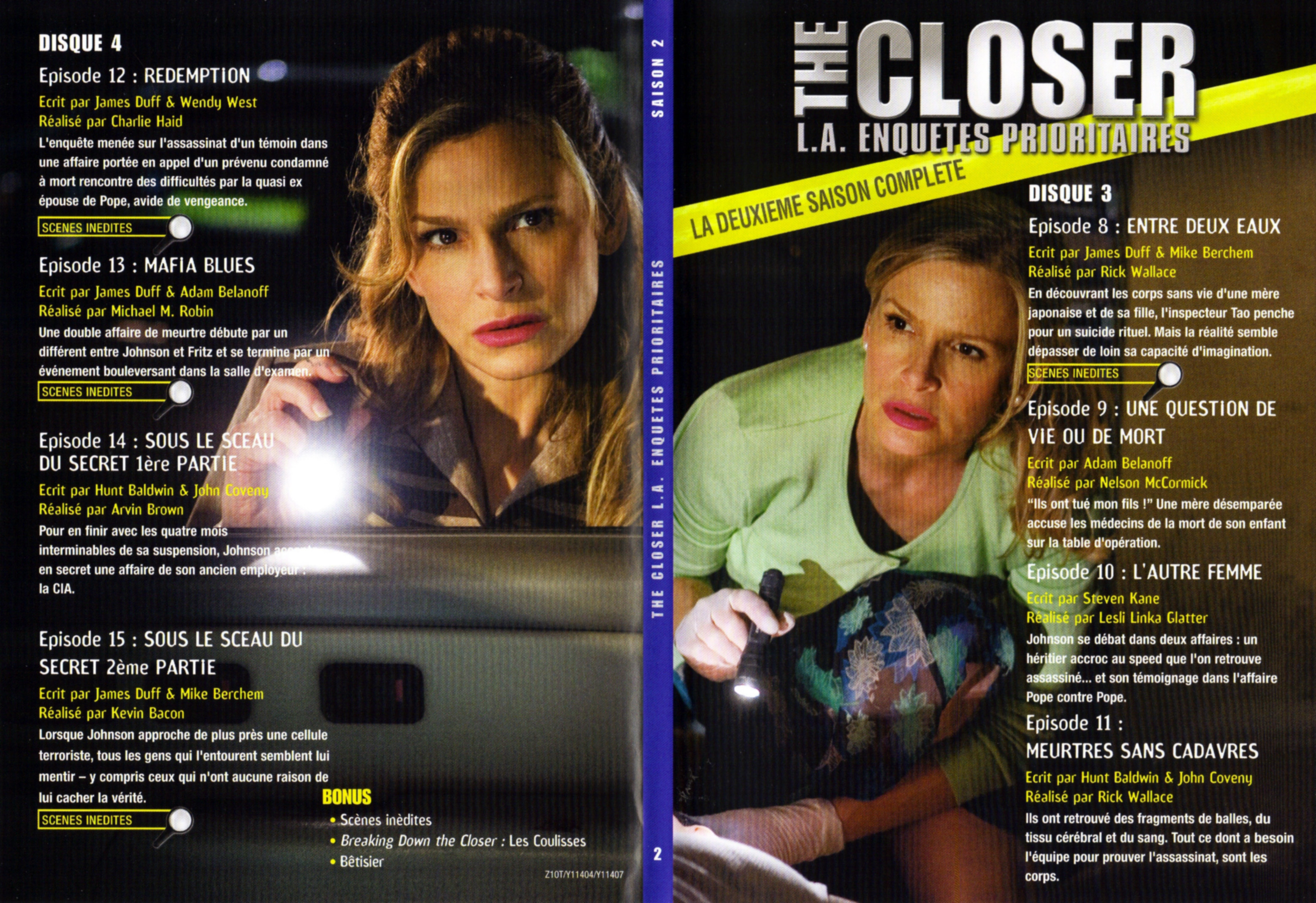 Jaquette DVD The Closer Saison 2 DVD 2