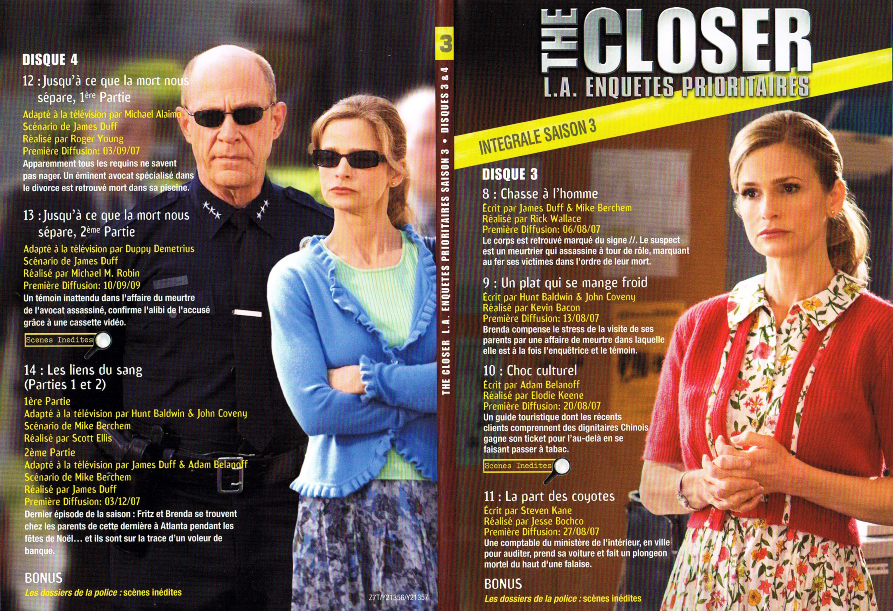 Jaquette DVD The Closer Saison 3 DVD 2