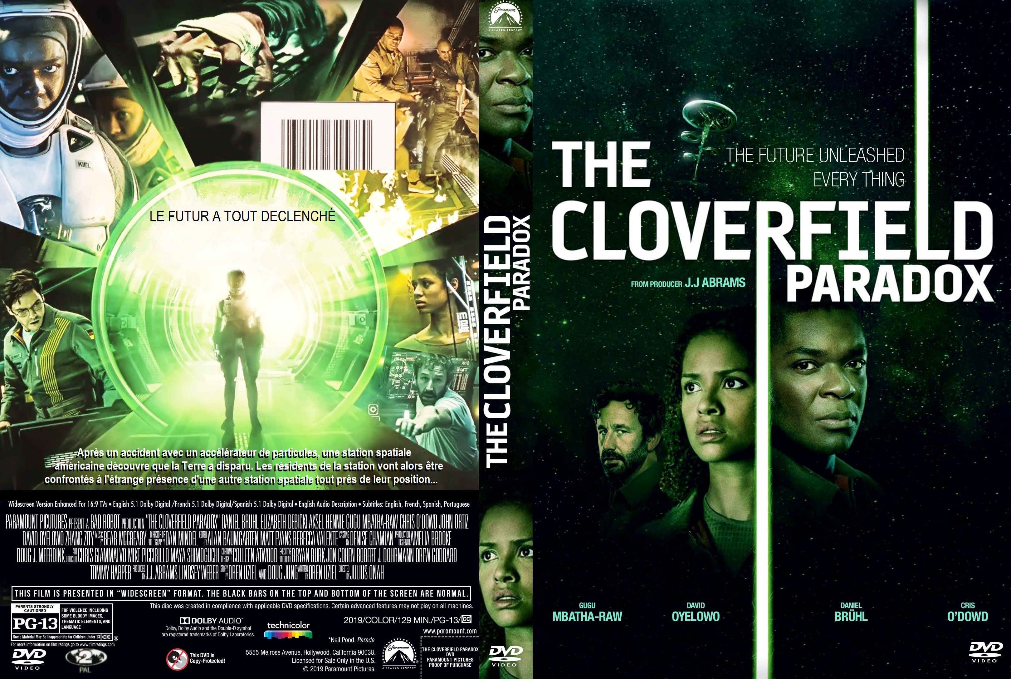 Jaquette DVD The Cloverfield Paradox custom