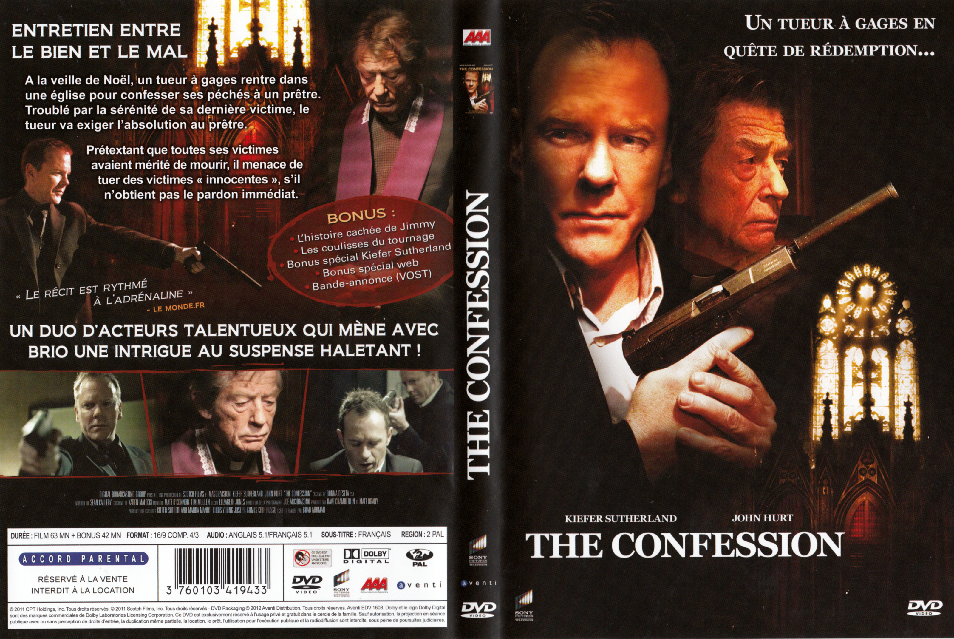 Jaquette DVD The Confession