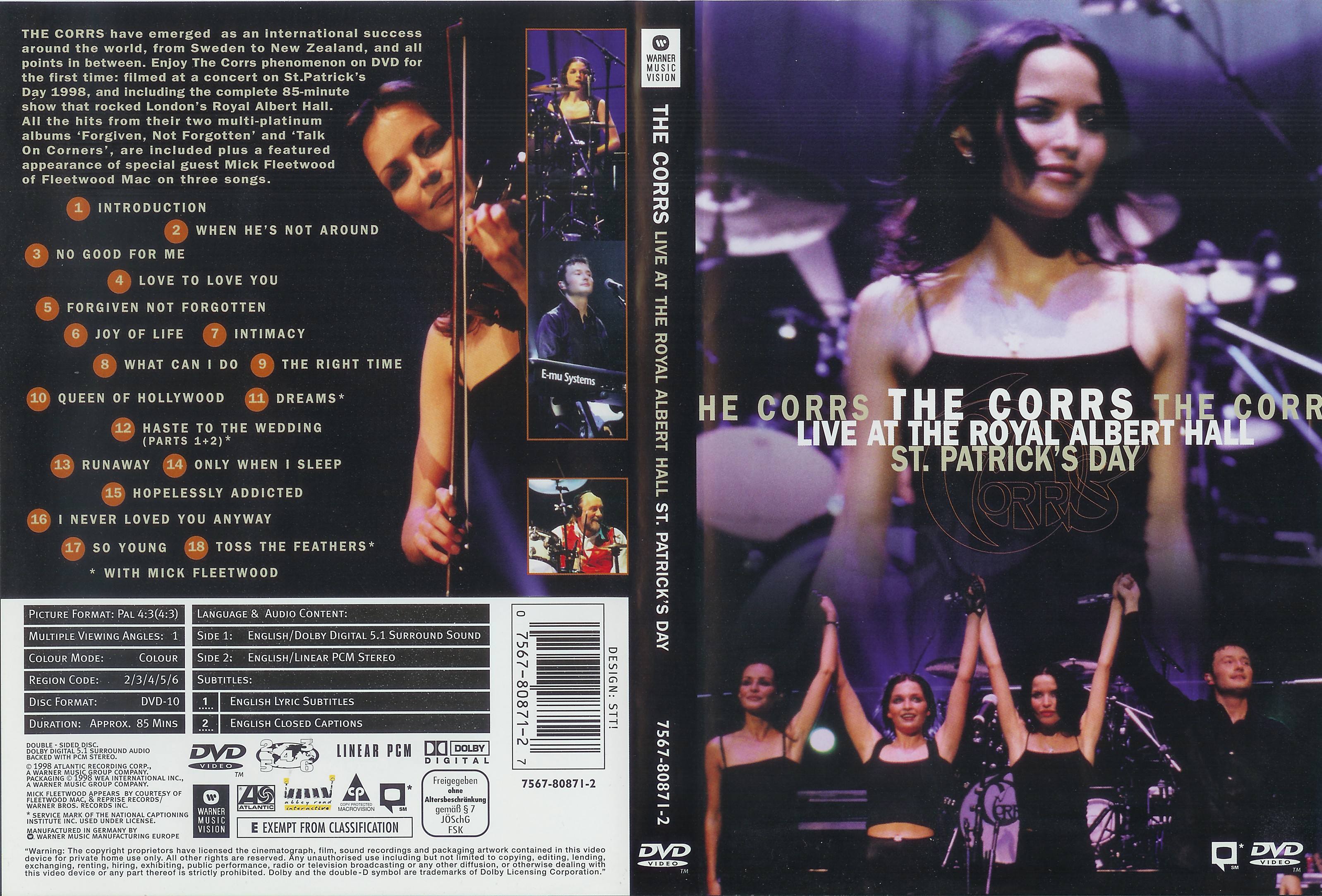 Jaquette DVD The Corrs - Live at the Royal Albert Hall