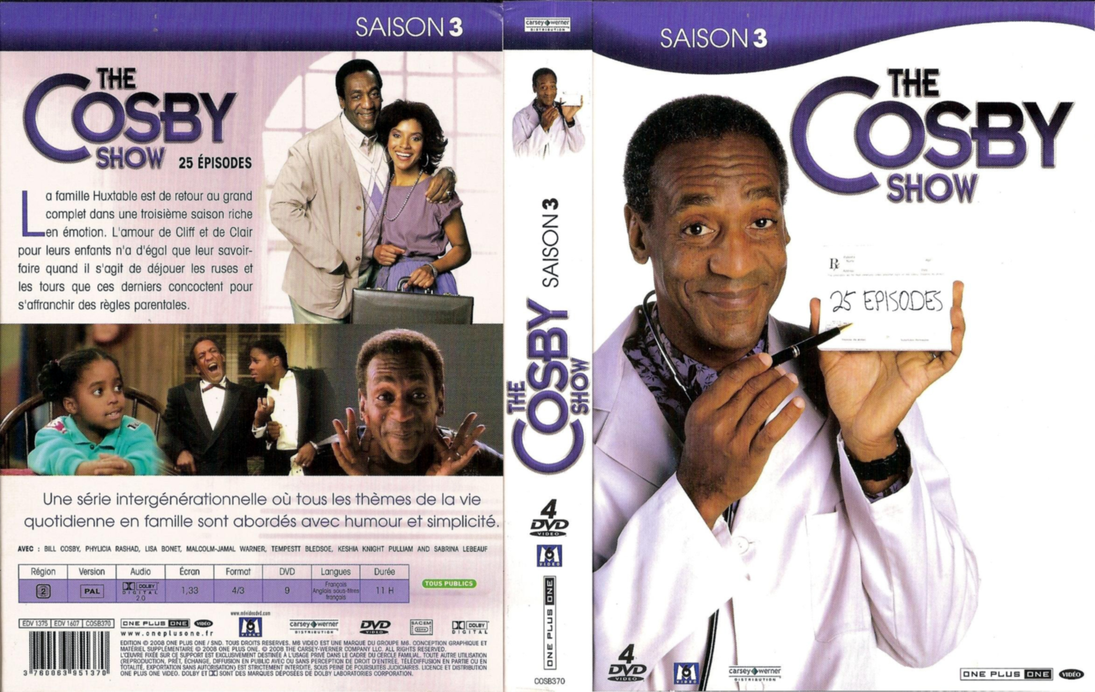 Jaquette DVD The Cosby show Saison 3 COFFRET