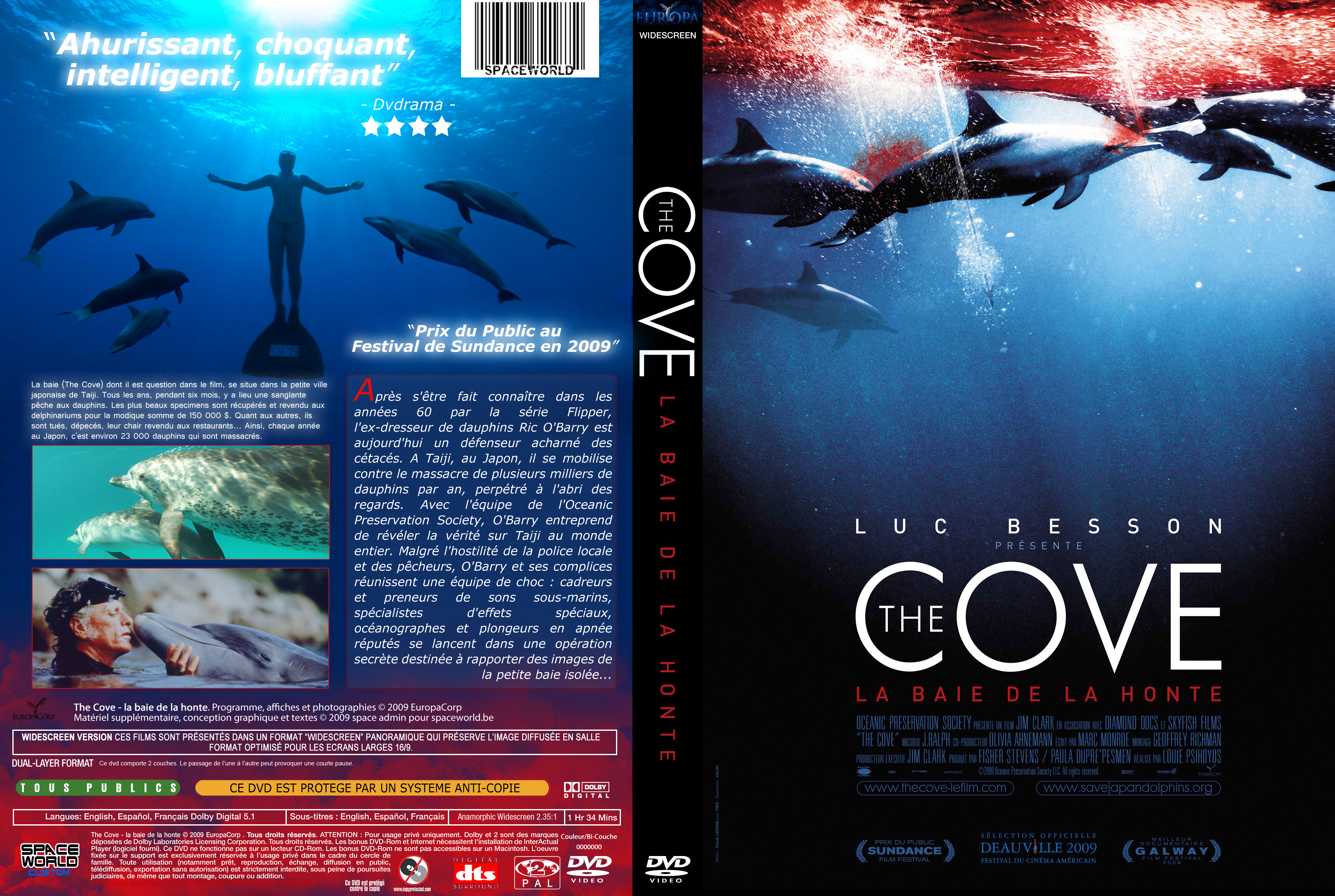 Jaquette DVD The Cove custom v2