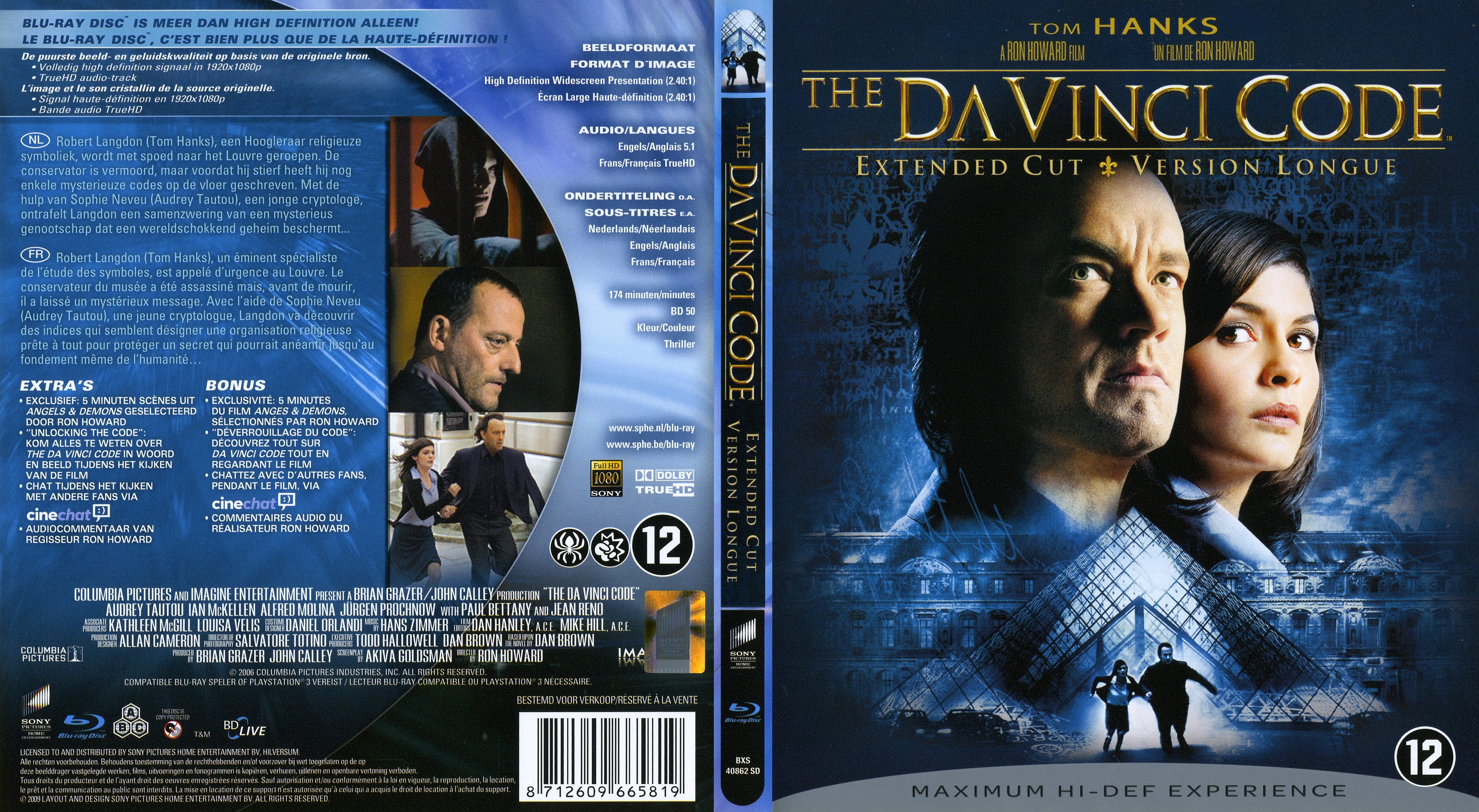 Jaquette DVD The Da Vinci code (BLU-RAY)