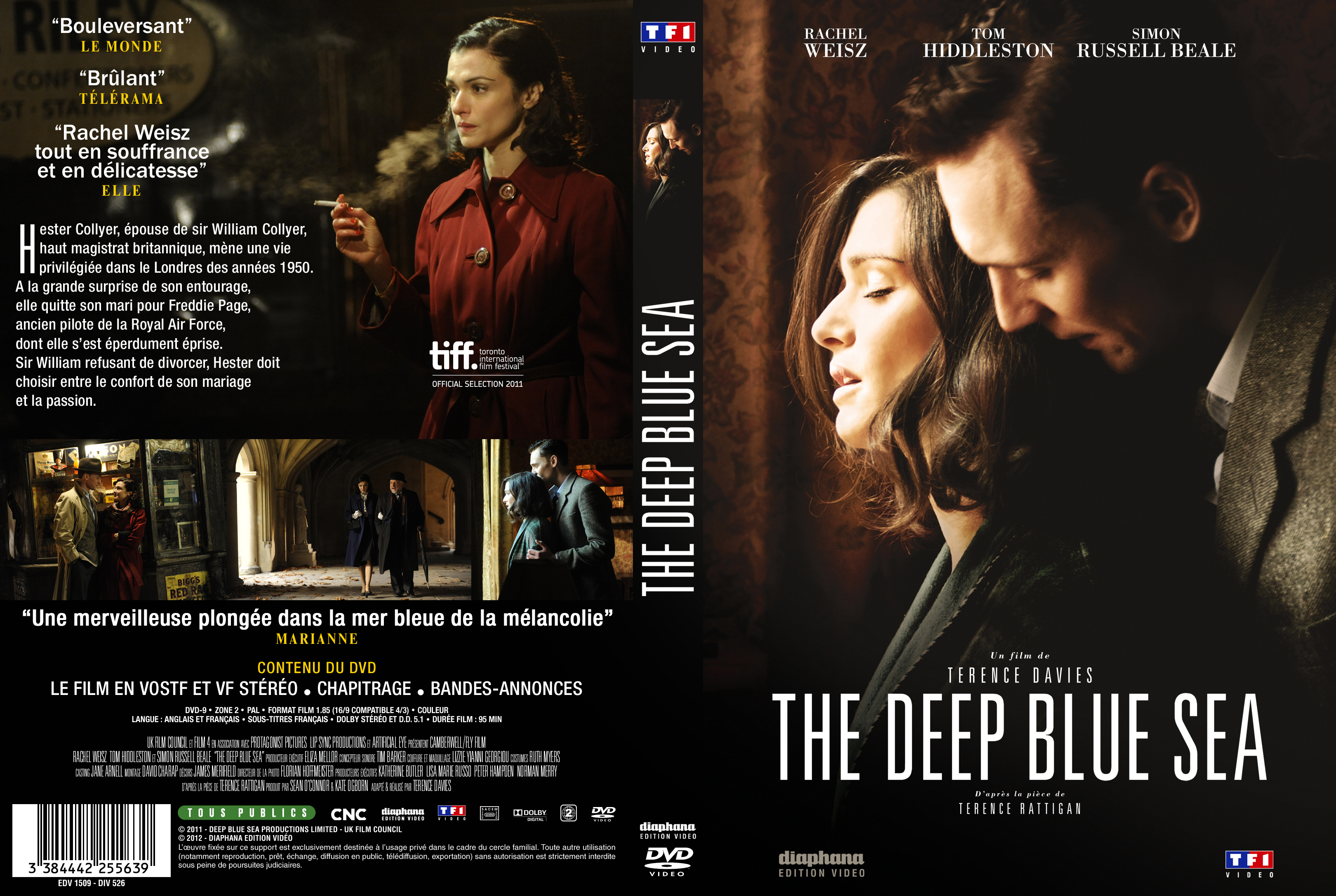 Jaquette DVD The Deep Blue Sea Custom
