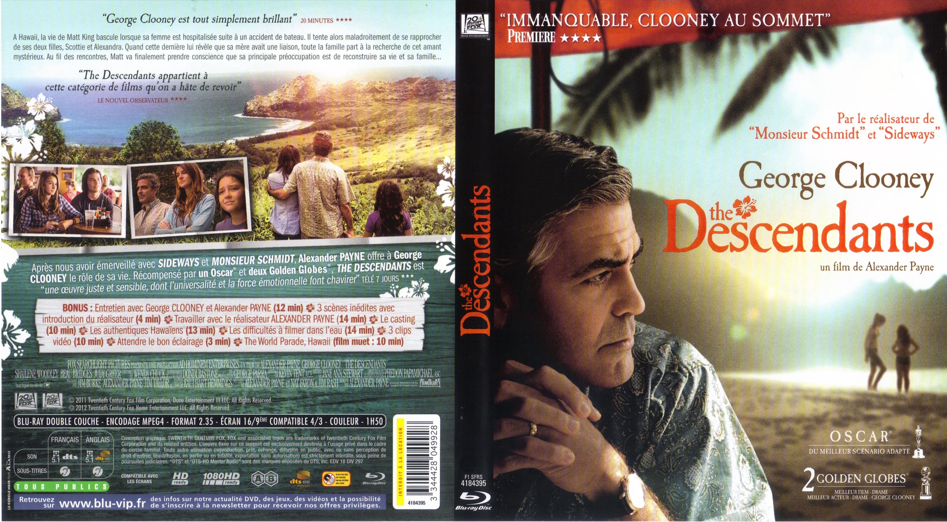 Jaquette DVD The Descendants (BLU-RAY)