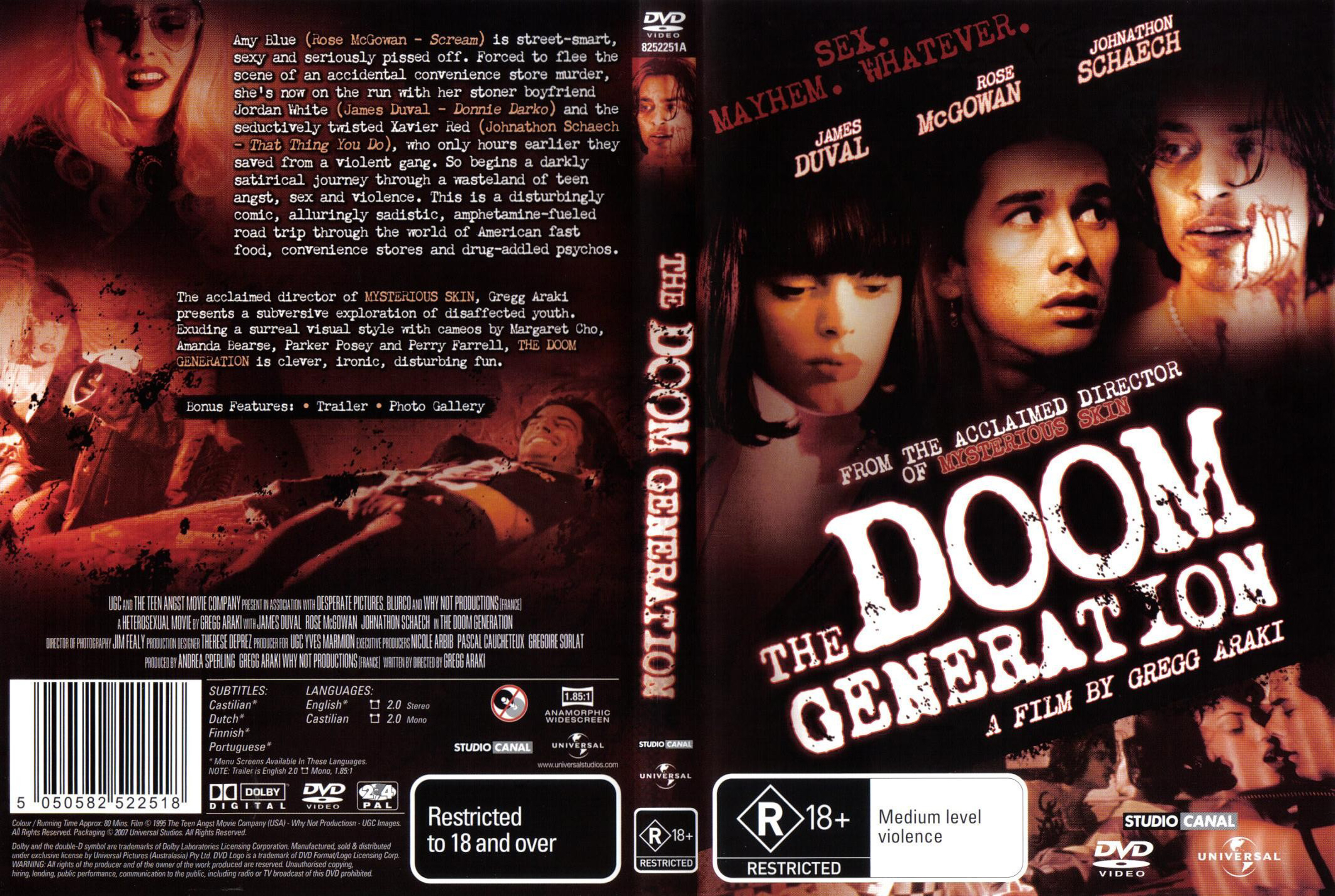Jaquette DVD The Doom Generation Zone 1
