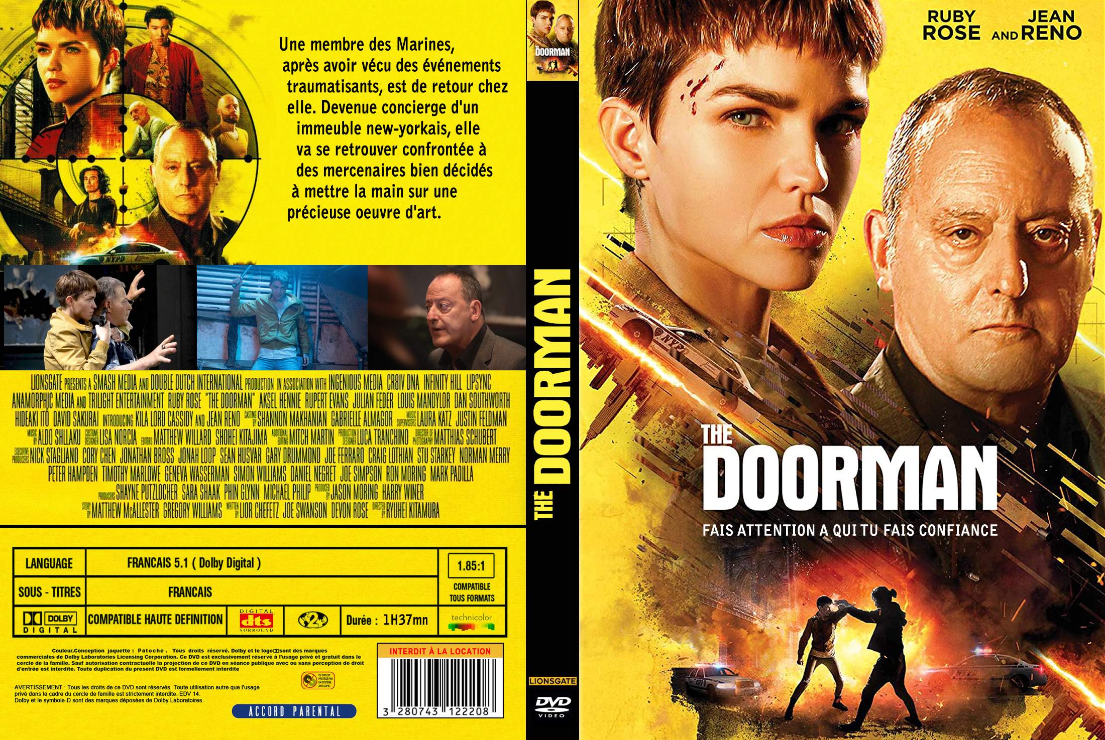 Jaquette DVD The Doorman custom