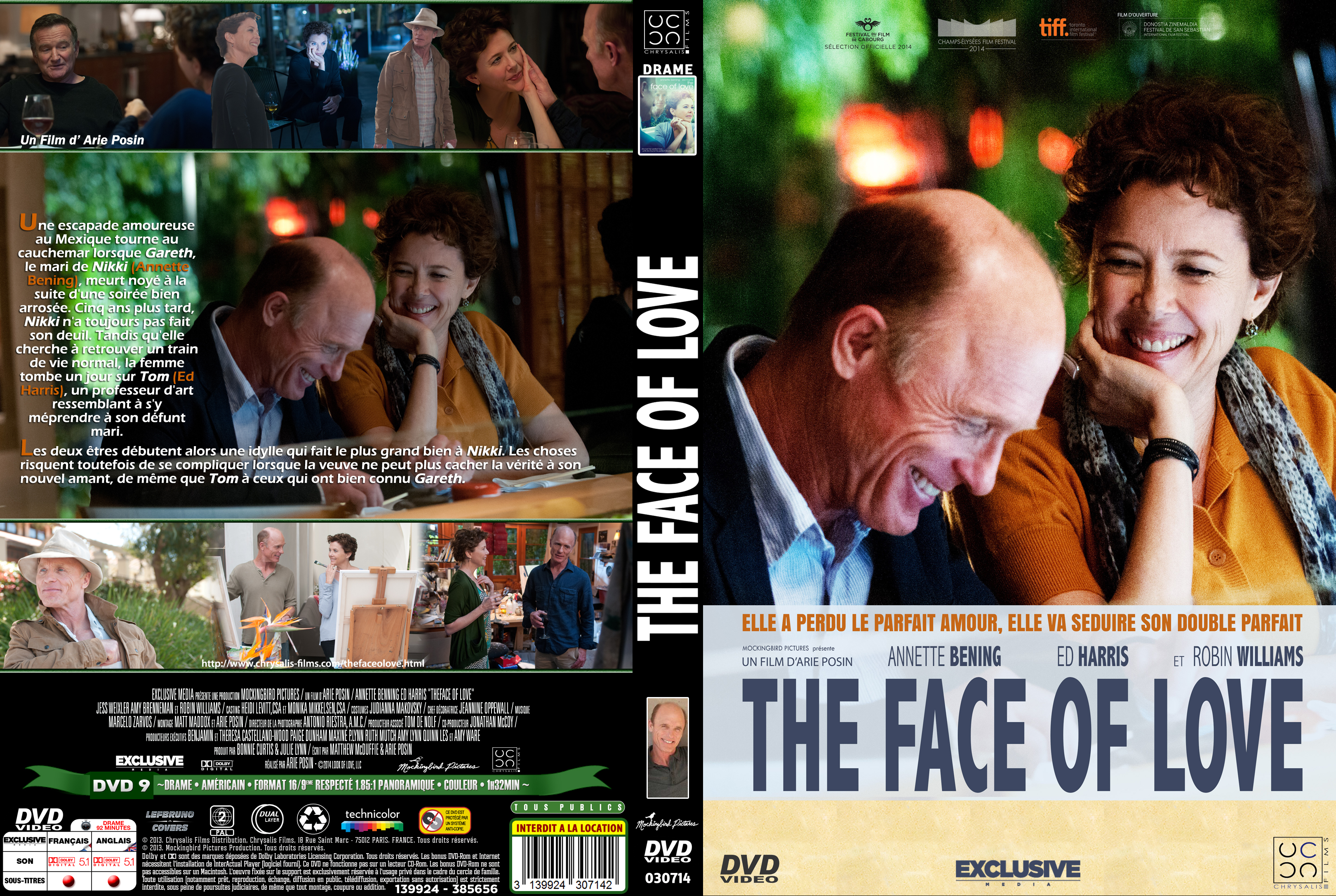 Jaquette DVD The Face of Love custom