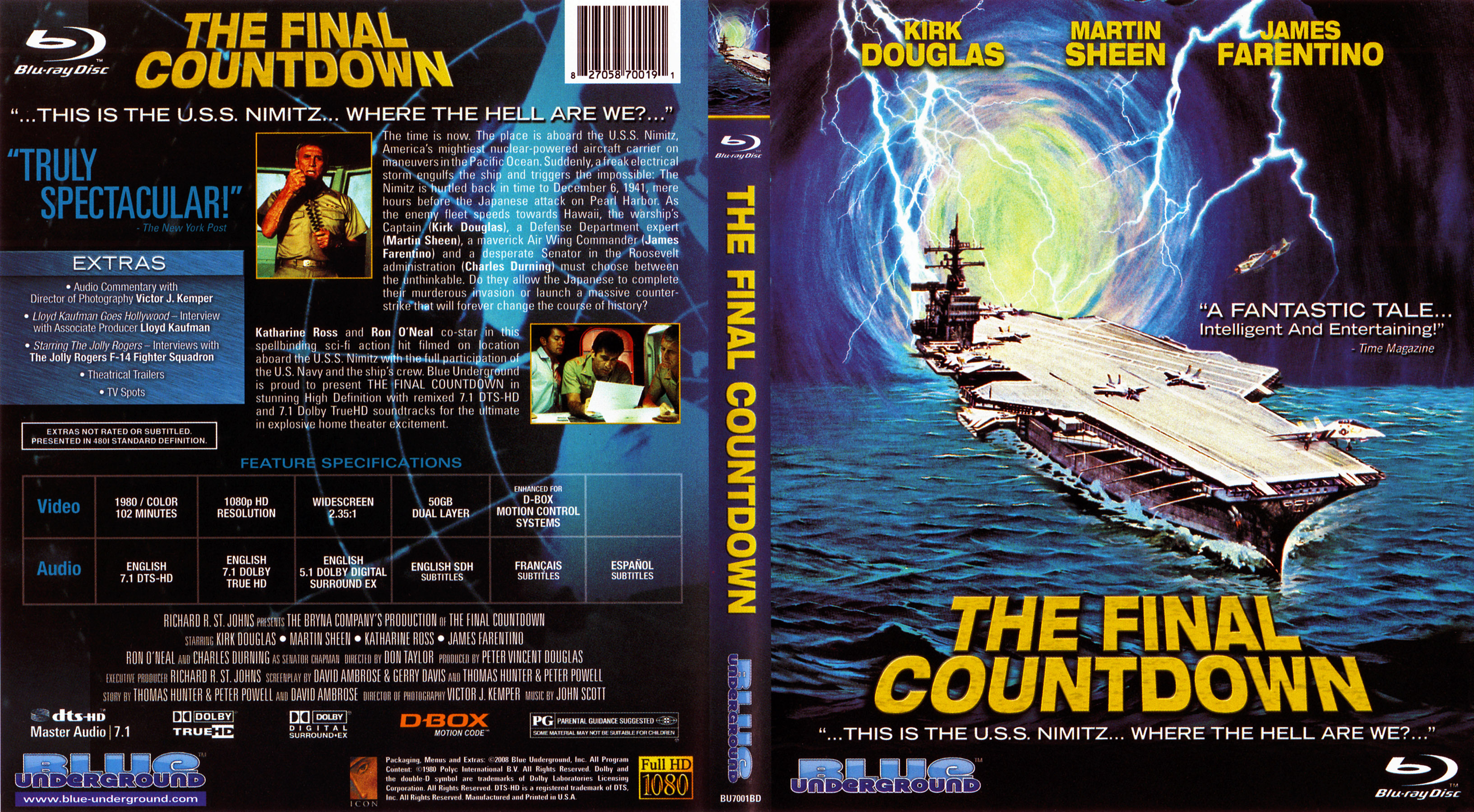 Jaquette DVD The Final Countdown (BLU-RAY) Zone 1