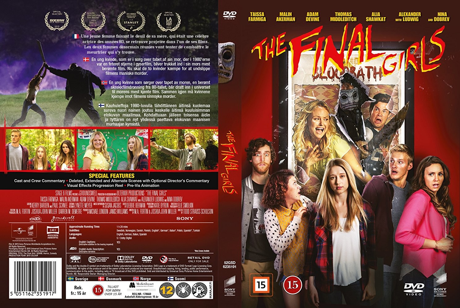 Jaquette DVD The Final Girls custom