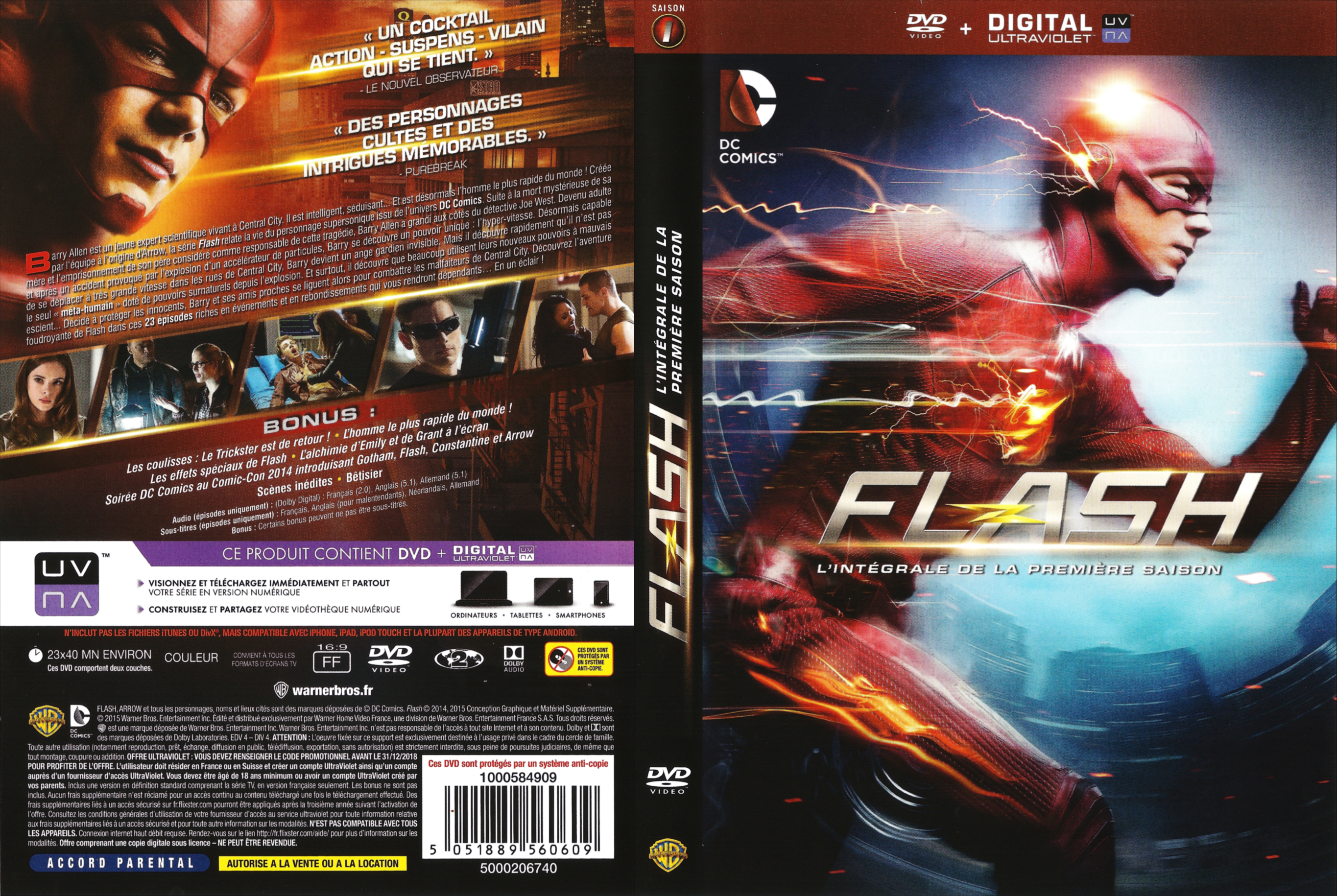 Jaquette DVD The Flash Saison 1