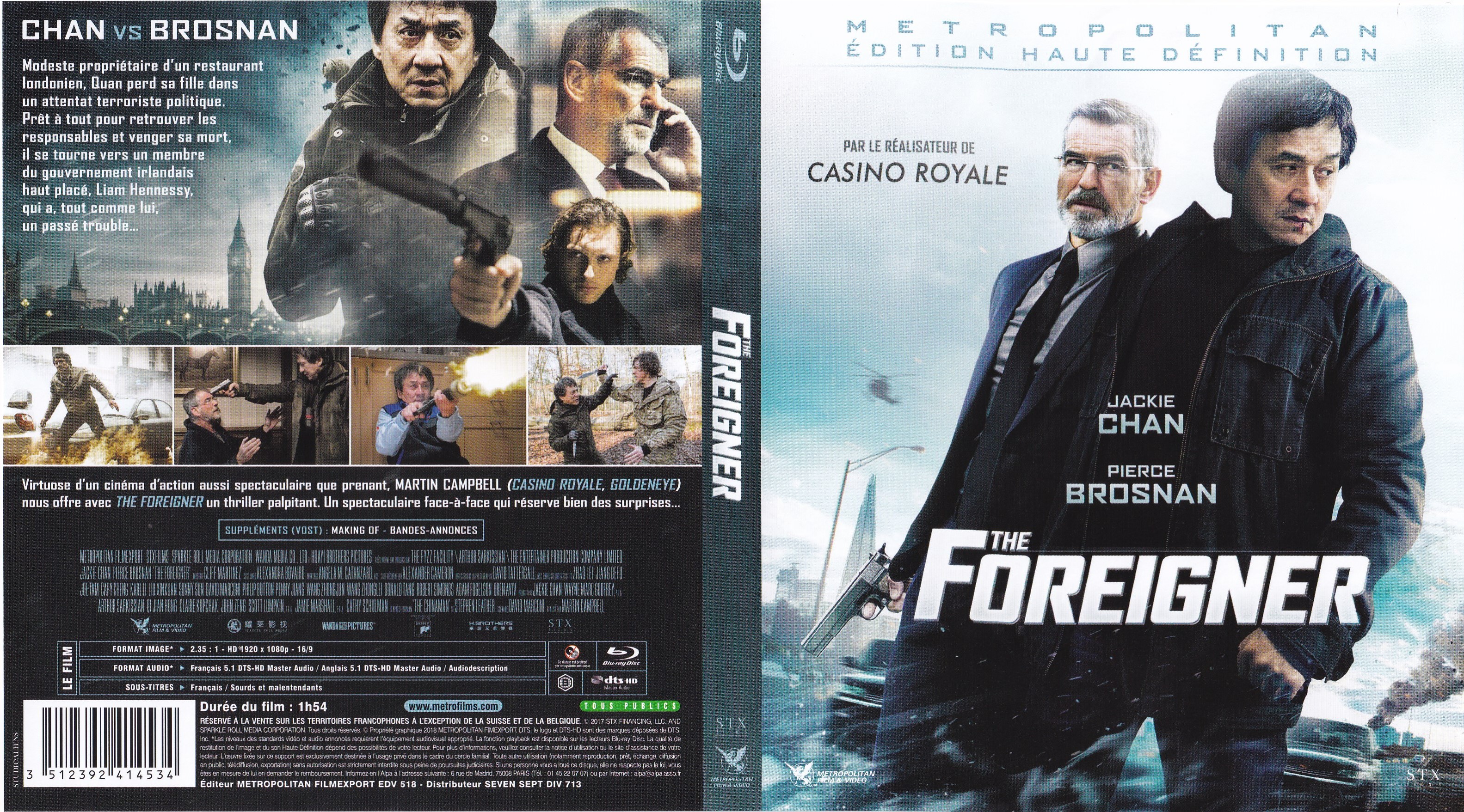 Jaquette DVD The Foreigner (BLU-RAY)