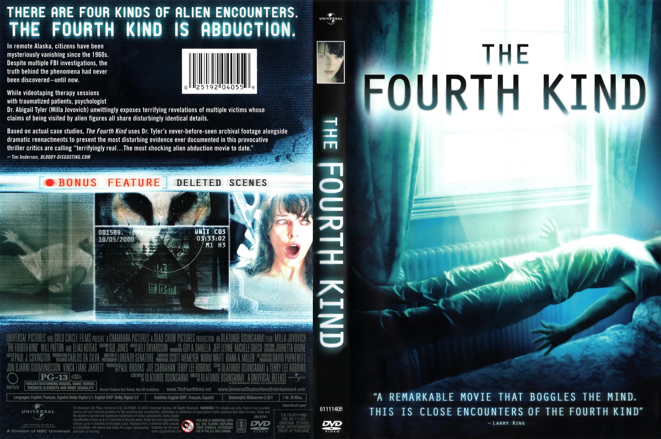 Jaquette DVD The Fourth Kind Zone 1