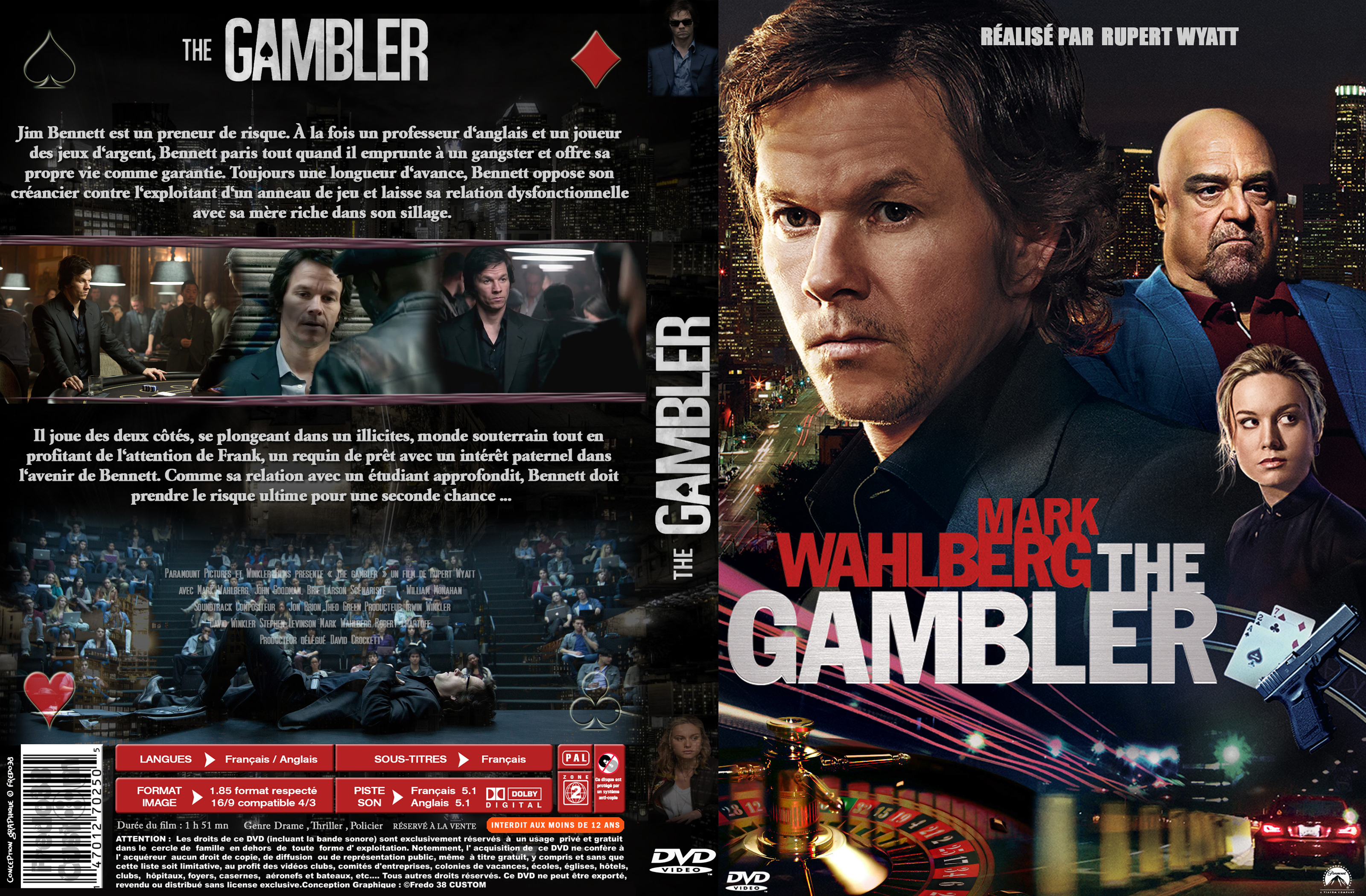 Jaquette DVD The Gambler custom