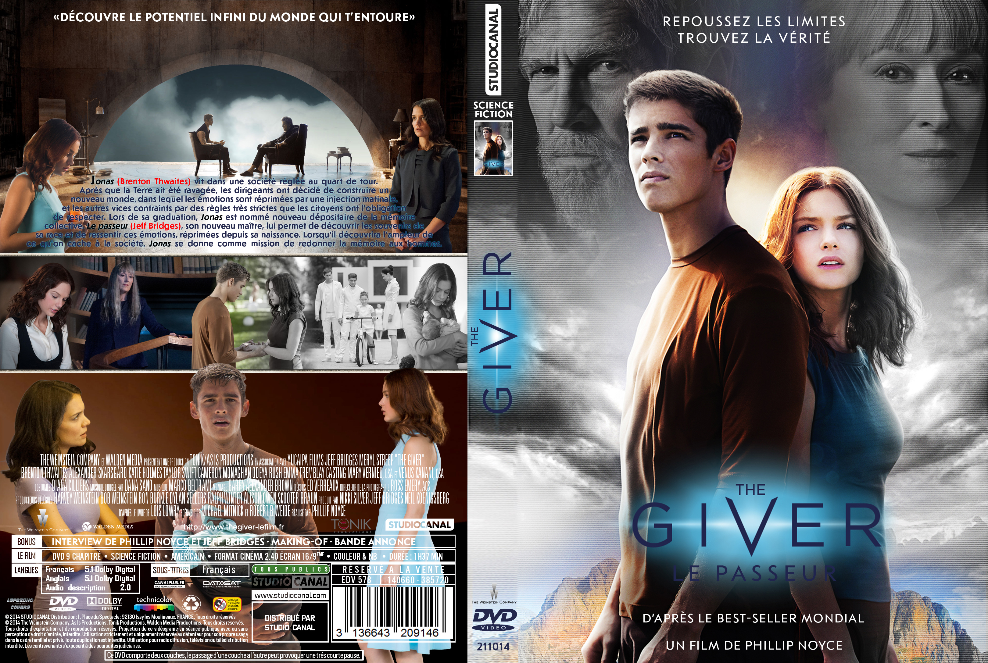 Jaquette DVD The Giver custom