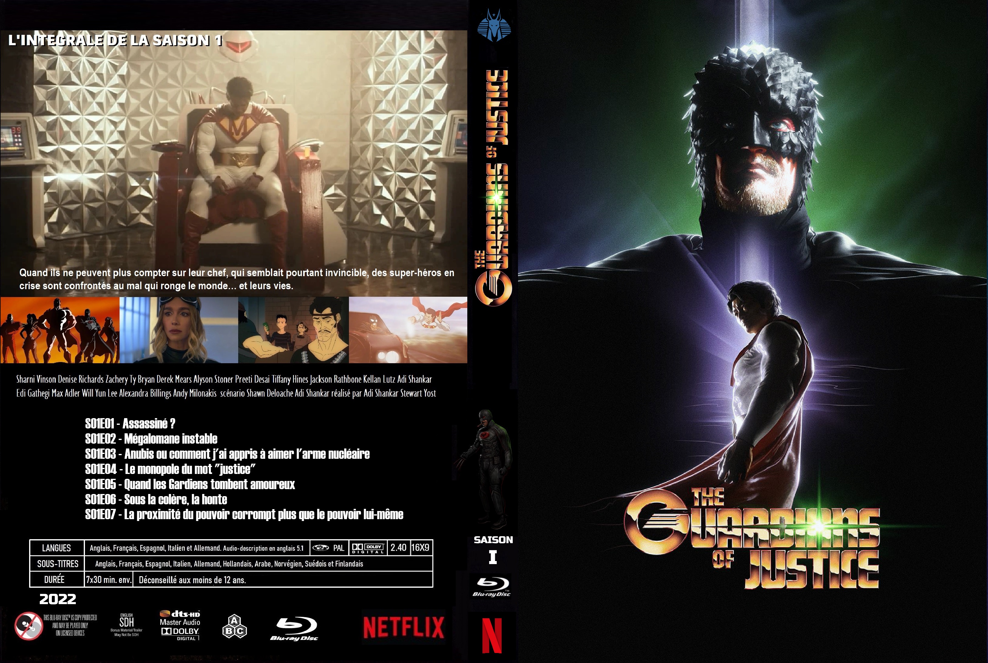 Jaquette DVD The Guardians of Justice saison 1 custom