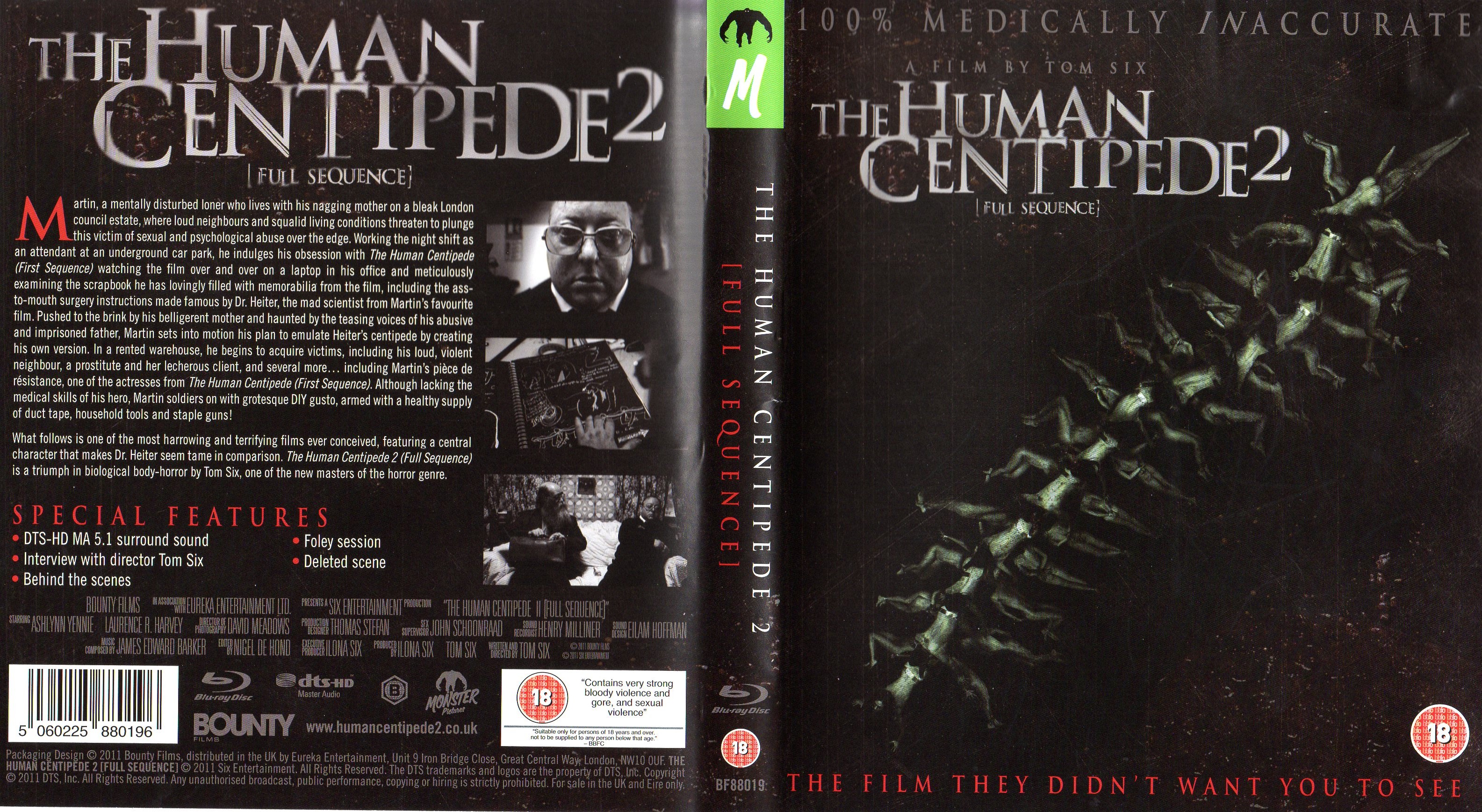 Jaquette DVD The Human Centipede 2 (BLU-RAY)