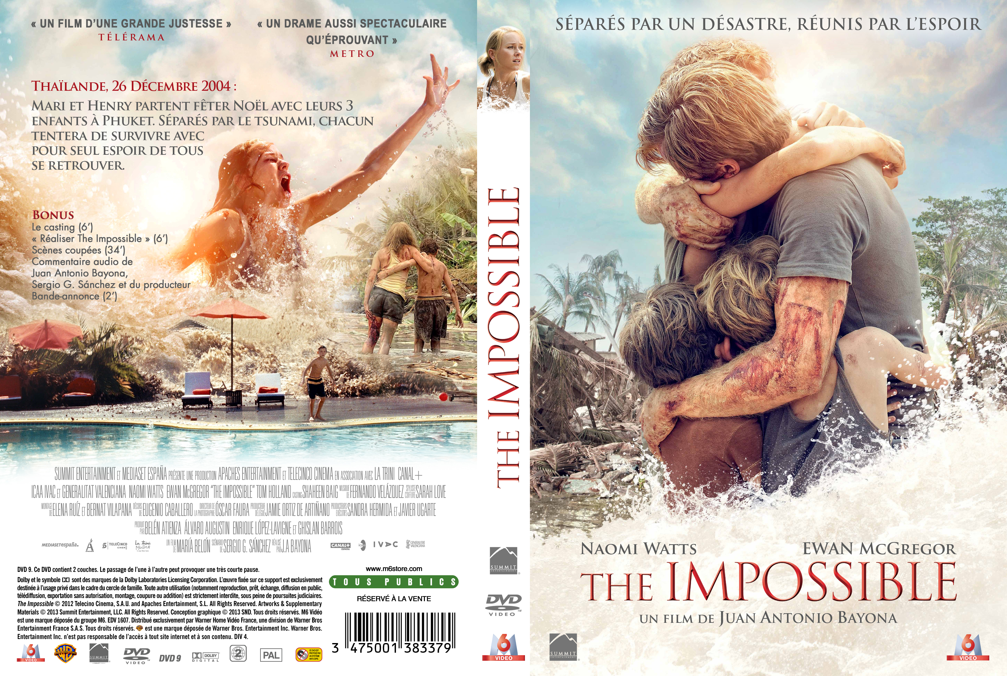 Jaquette DVD The Impossible custom