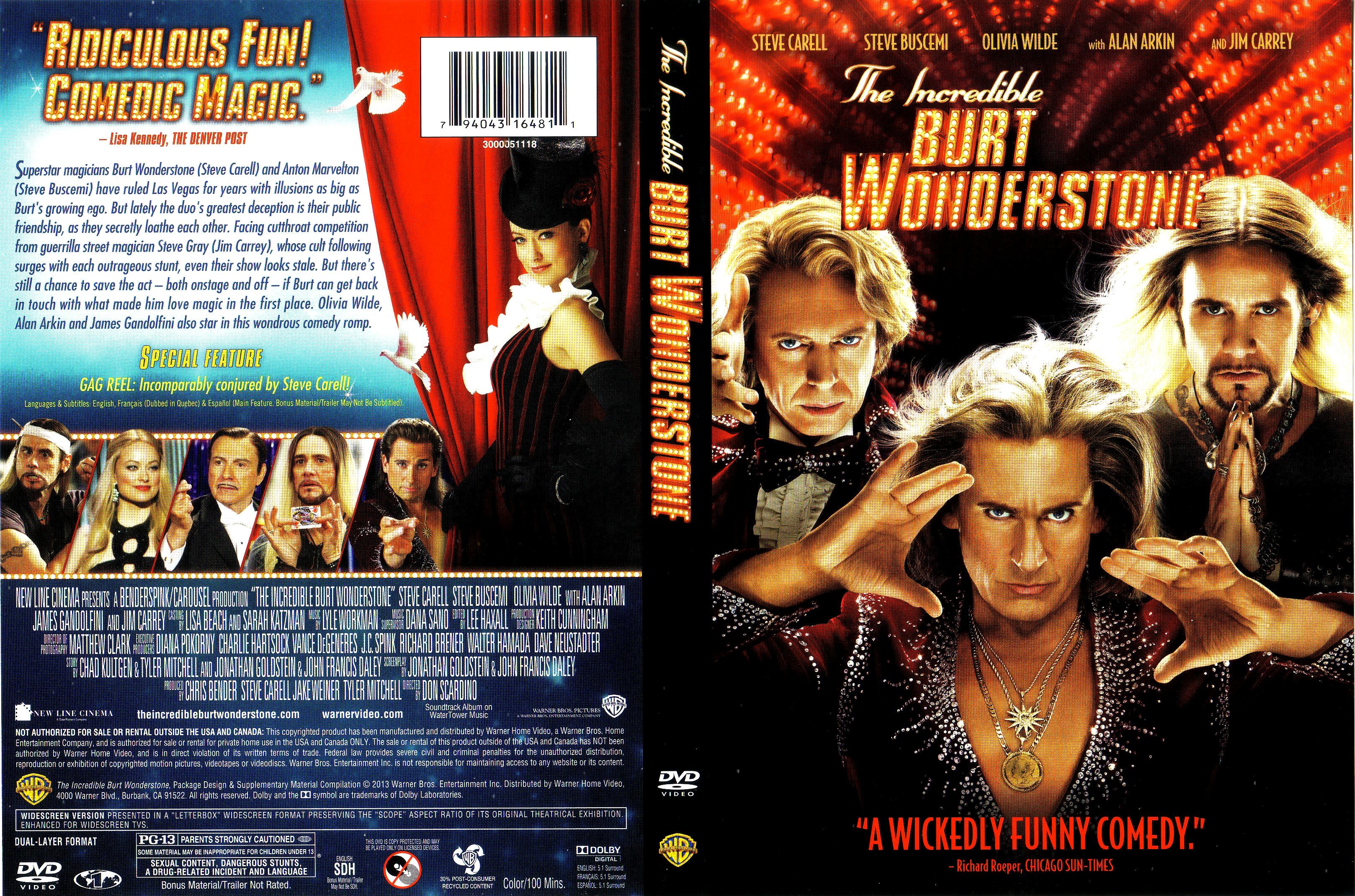 Jaquette DVD The Incredible Burt Wonderstone Zone 1