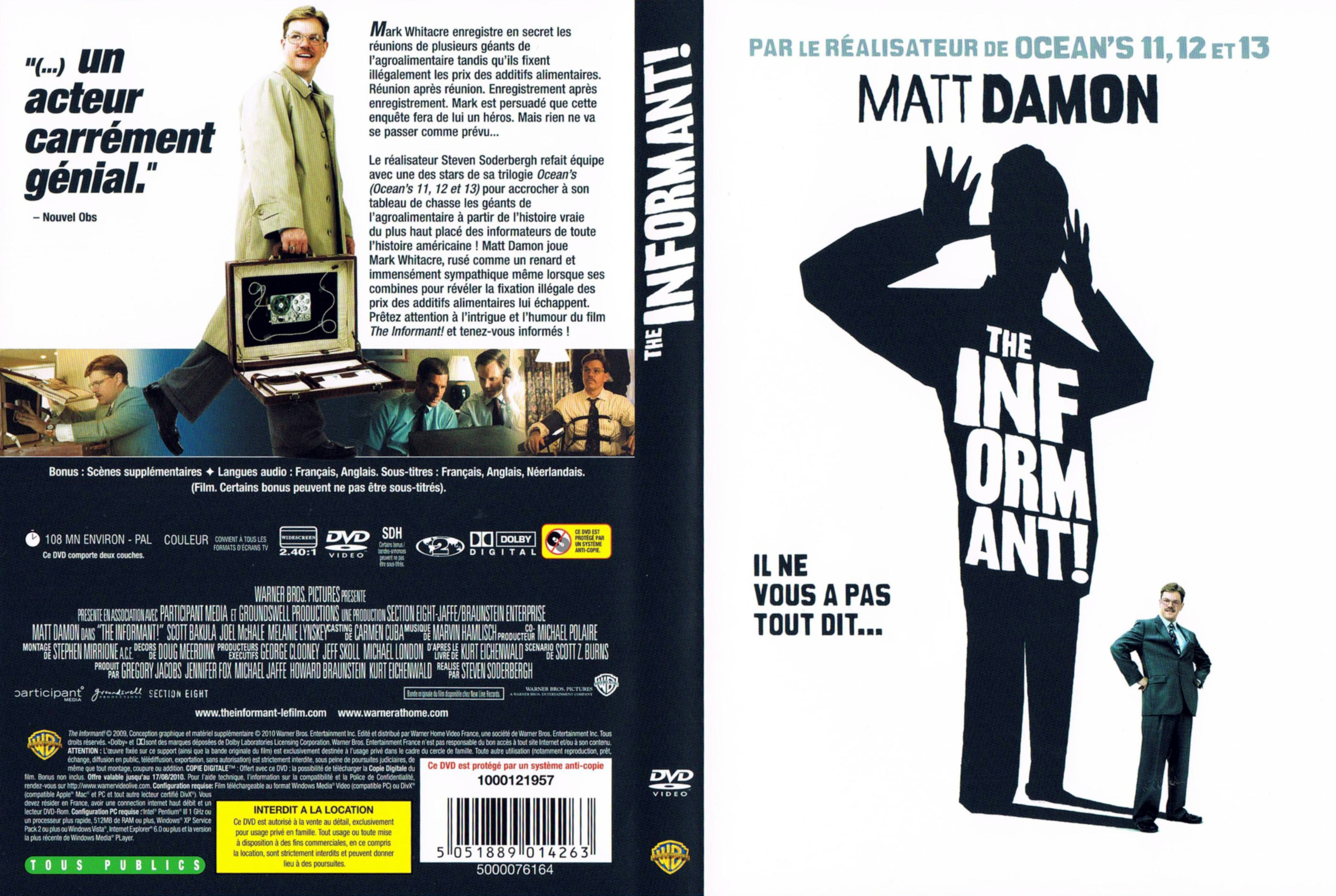 Jaquette DVD The Informant