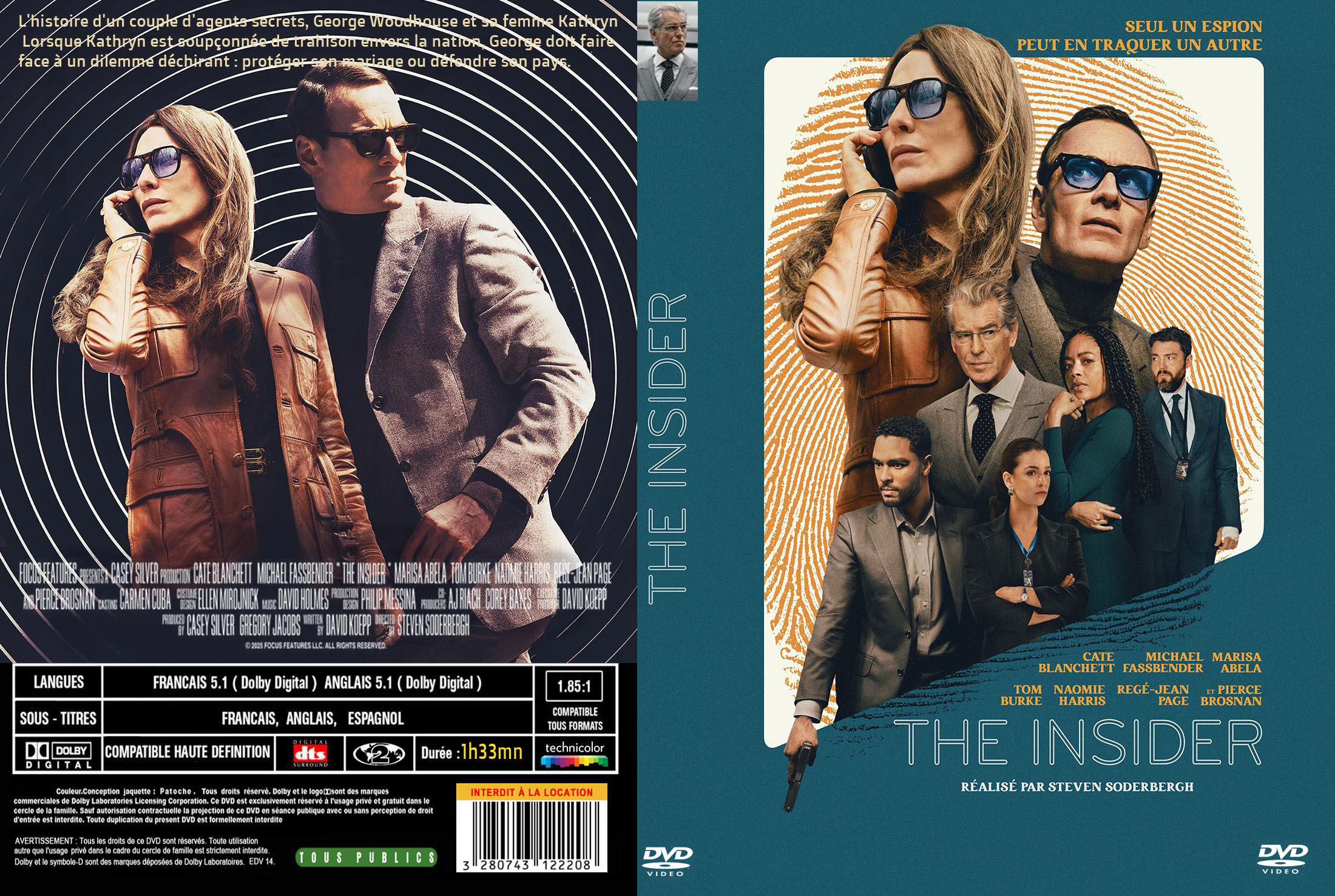 Jaquette DVD The Insider (2025) custom
