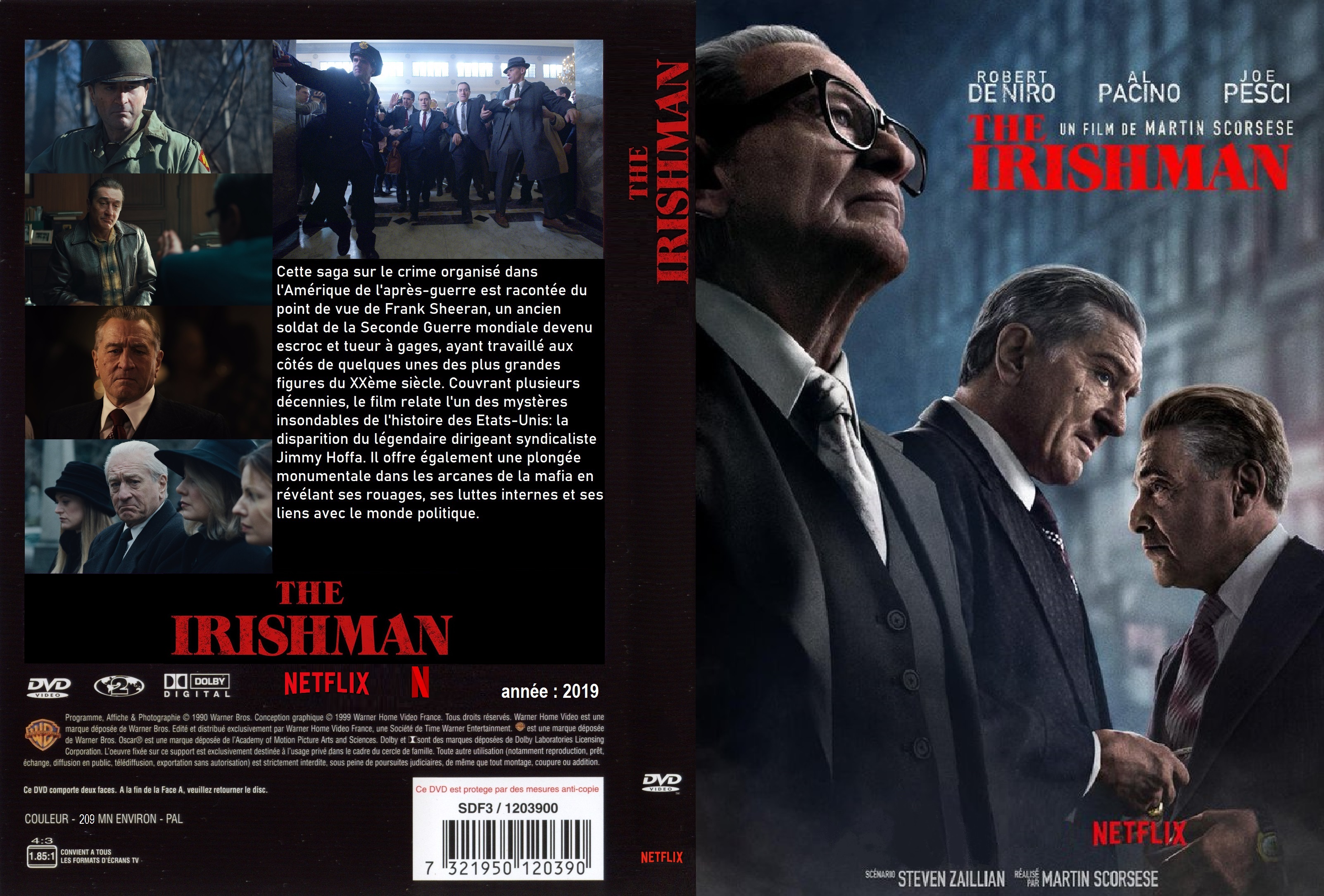 Jaquette DVD The Irishman custom