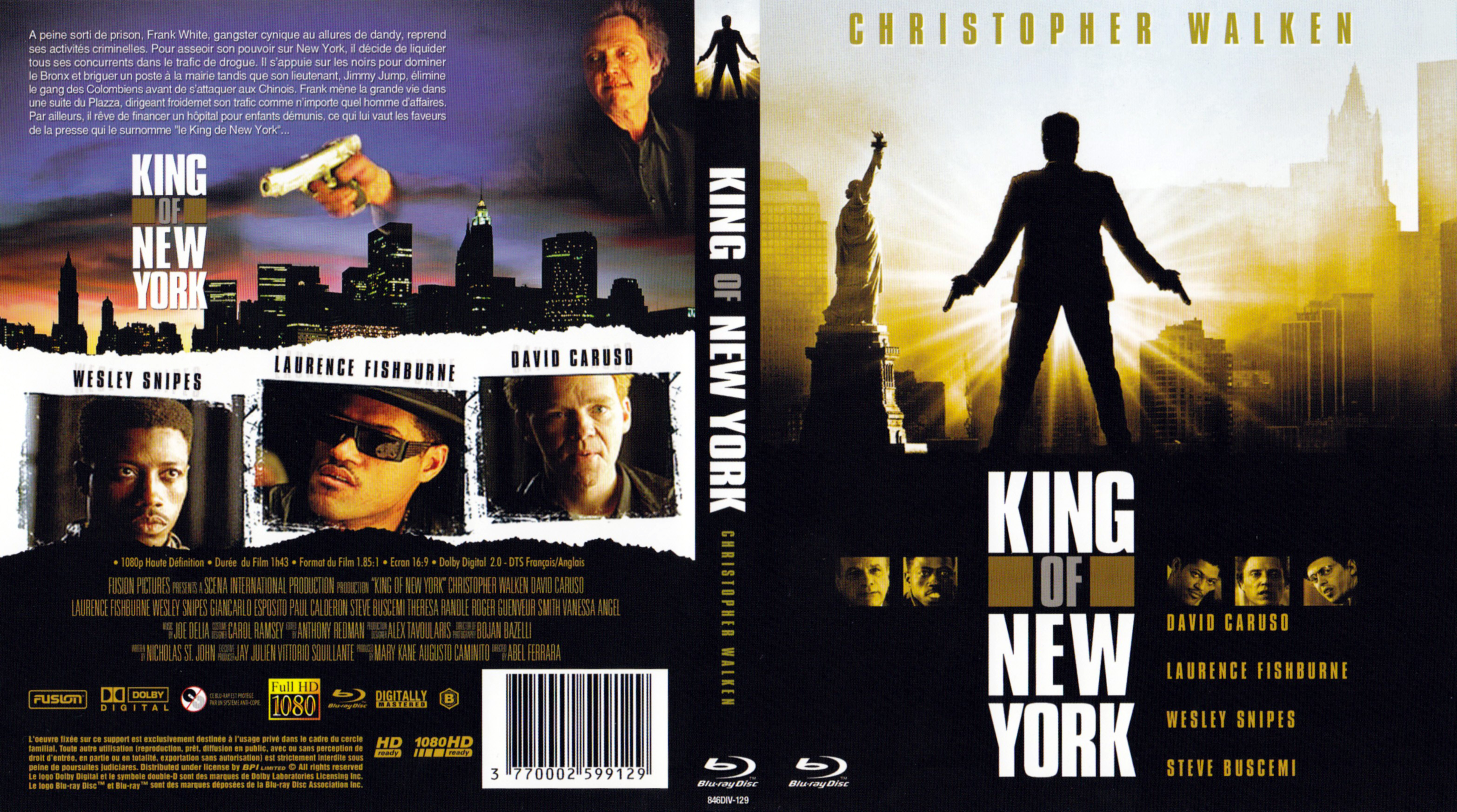Jaquette DVD The King of New York (BLU-RAY)