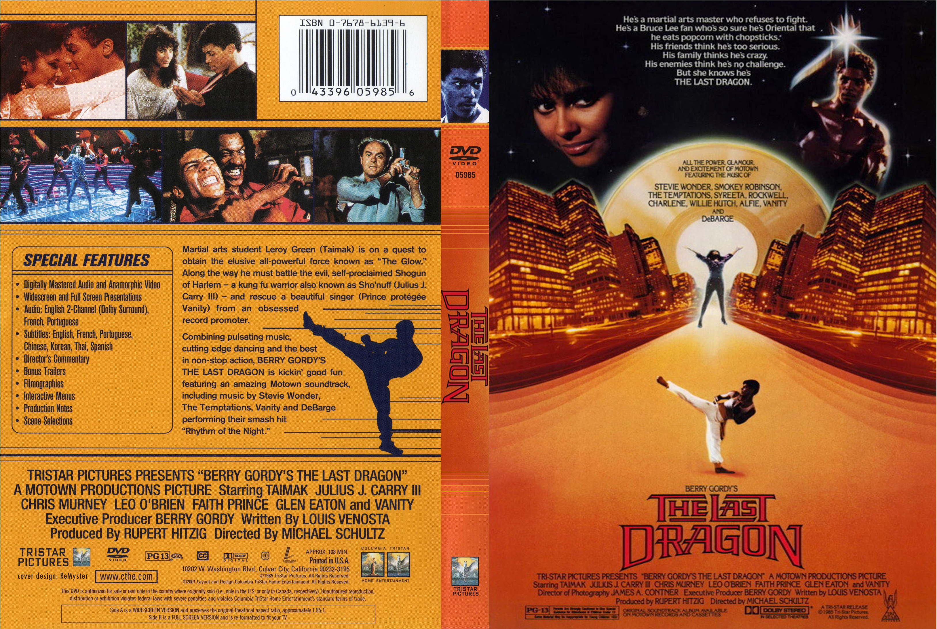 Jaquette DVD The Last Dragon Zone 1