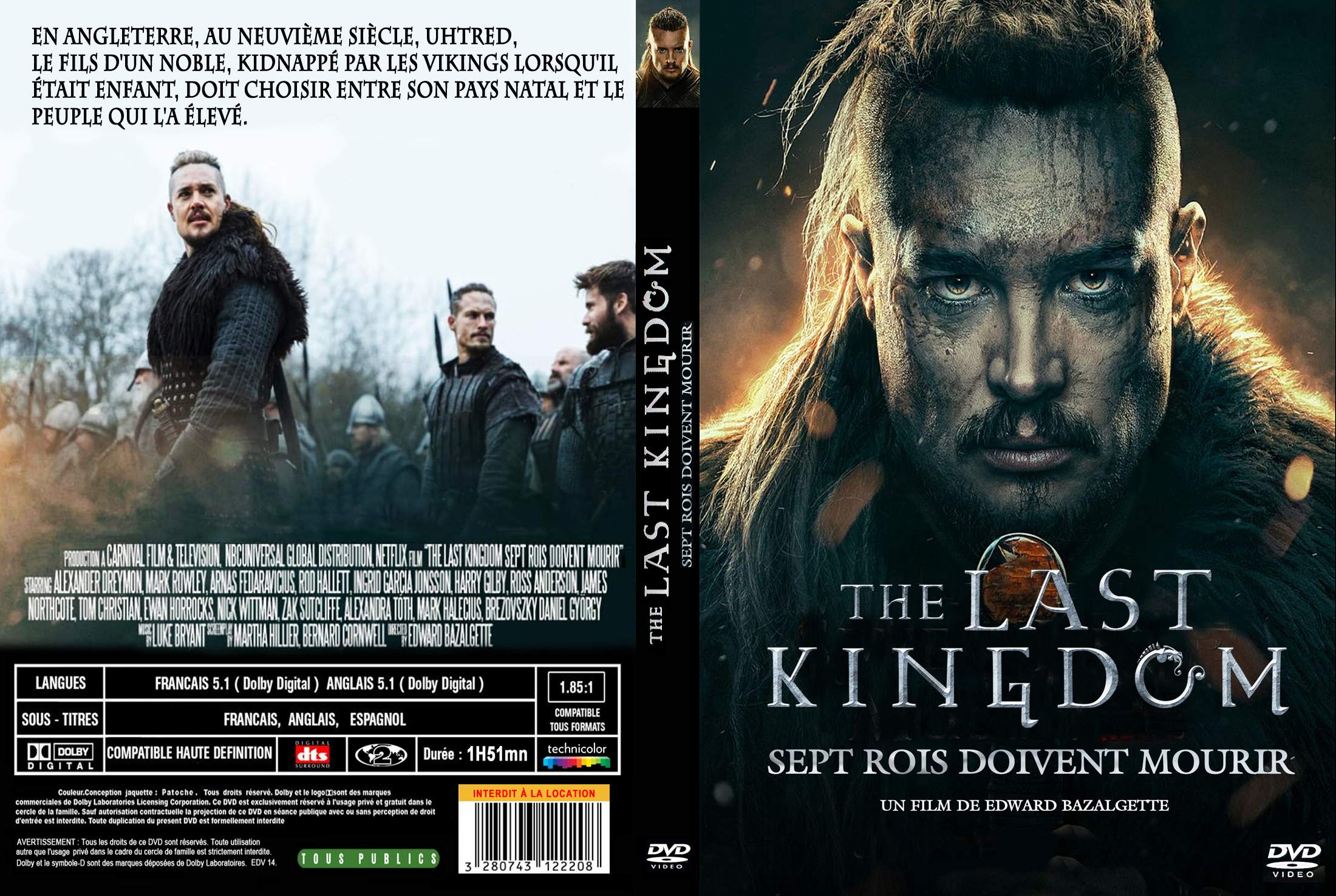 Jaquette DVD The Last Kingdom custom