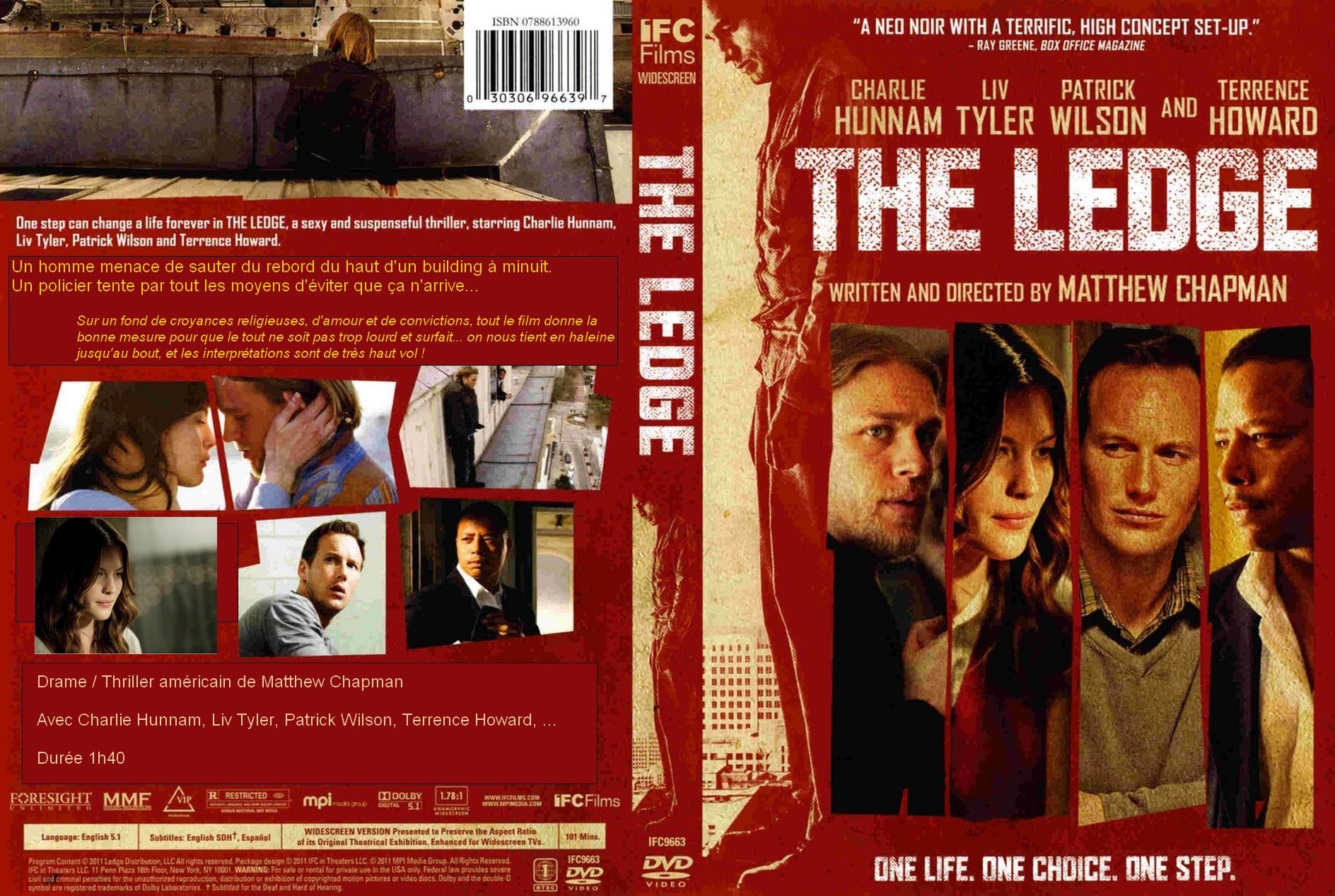 Jaquette DVD The Ledge custom