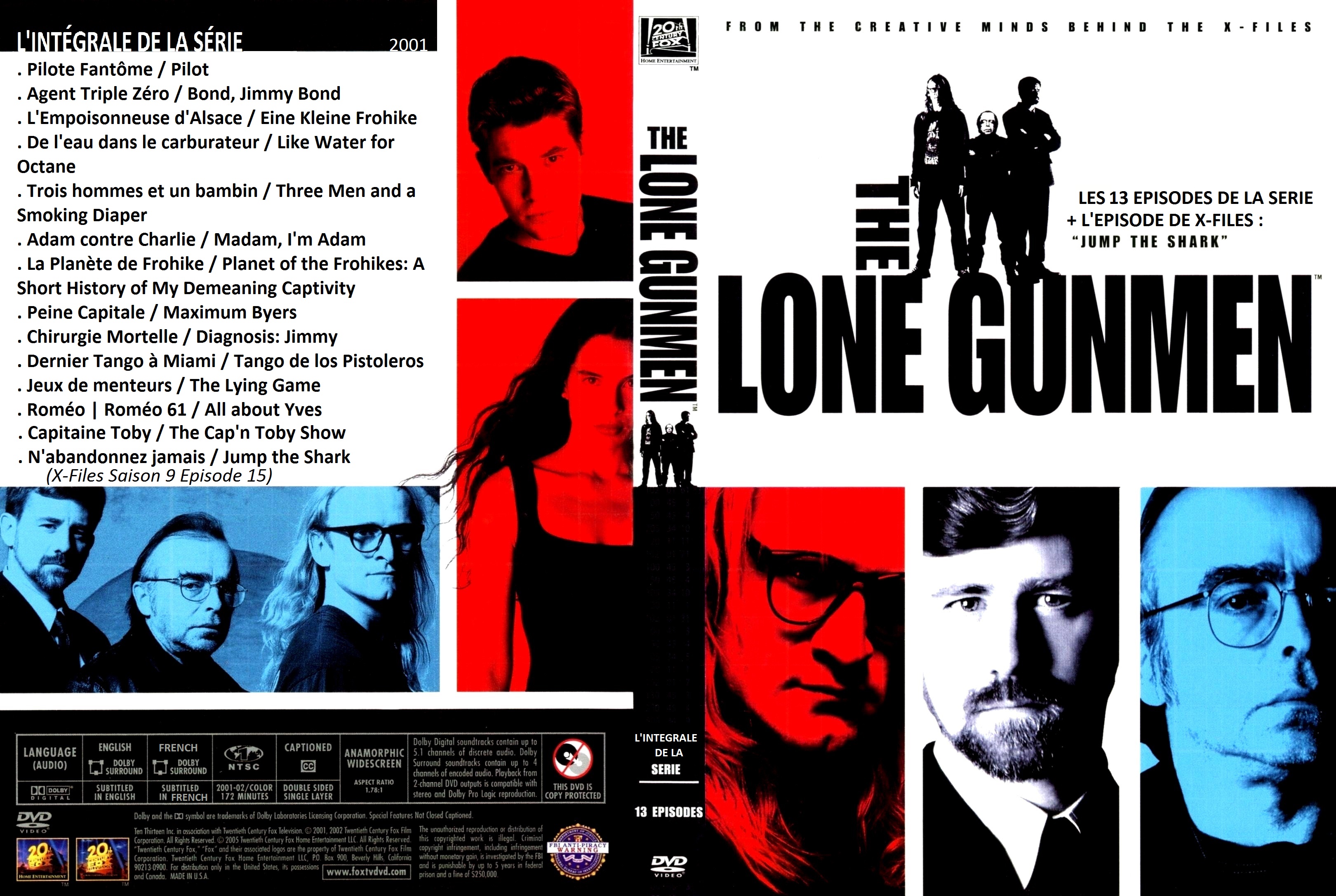 Jaquette DVD The Lone Gunmen custom