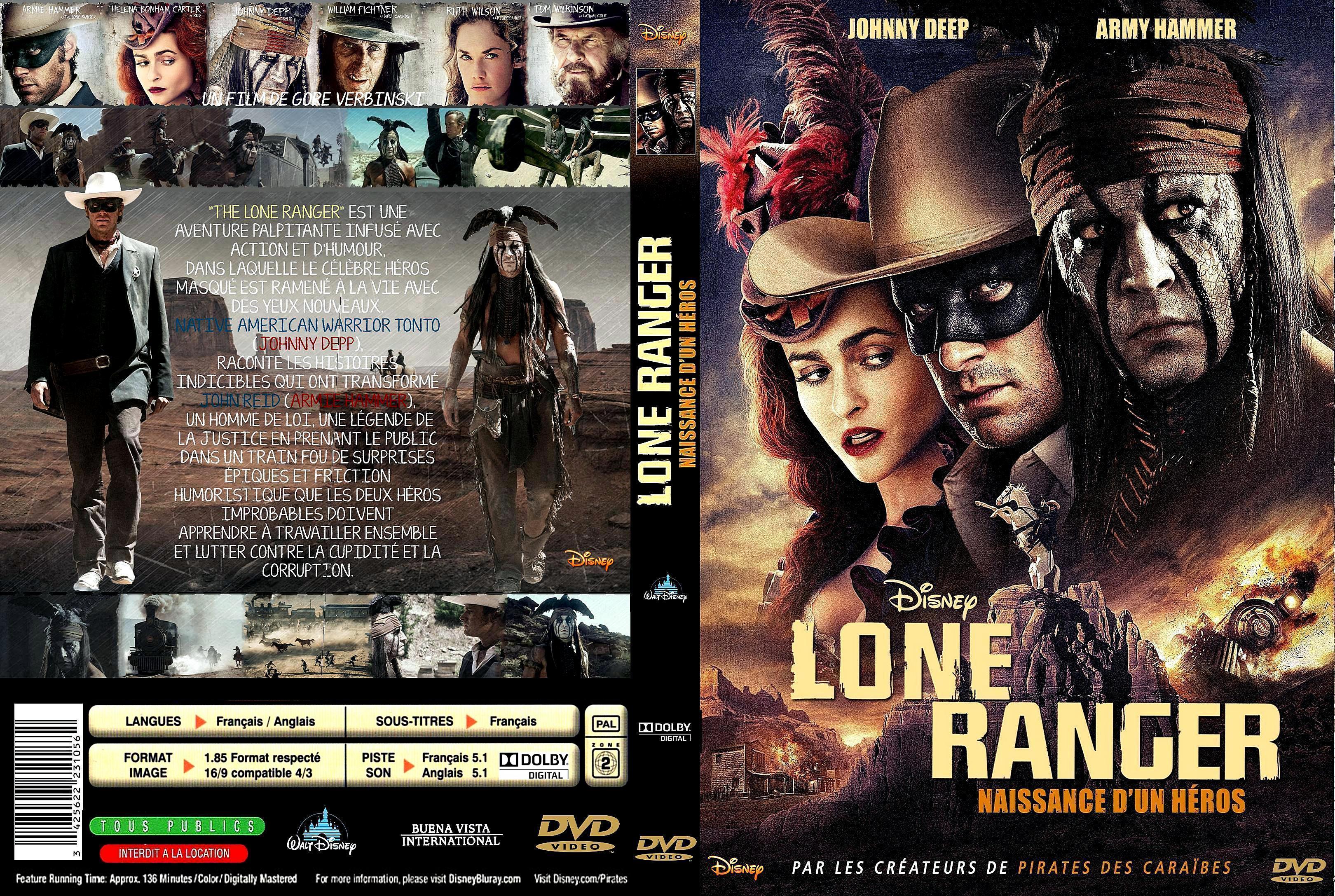 Jaquette DVD The Lone Ranger custom v3