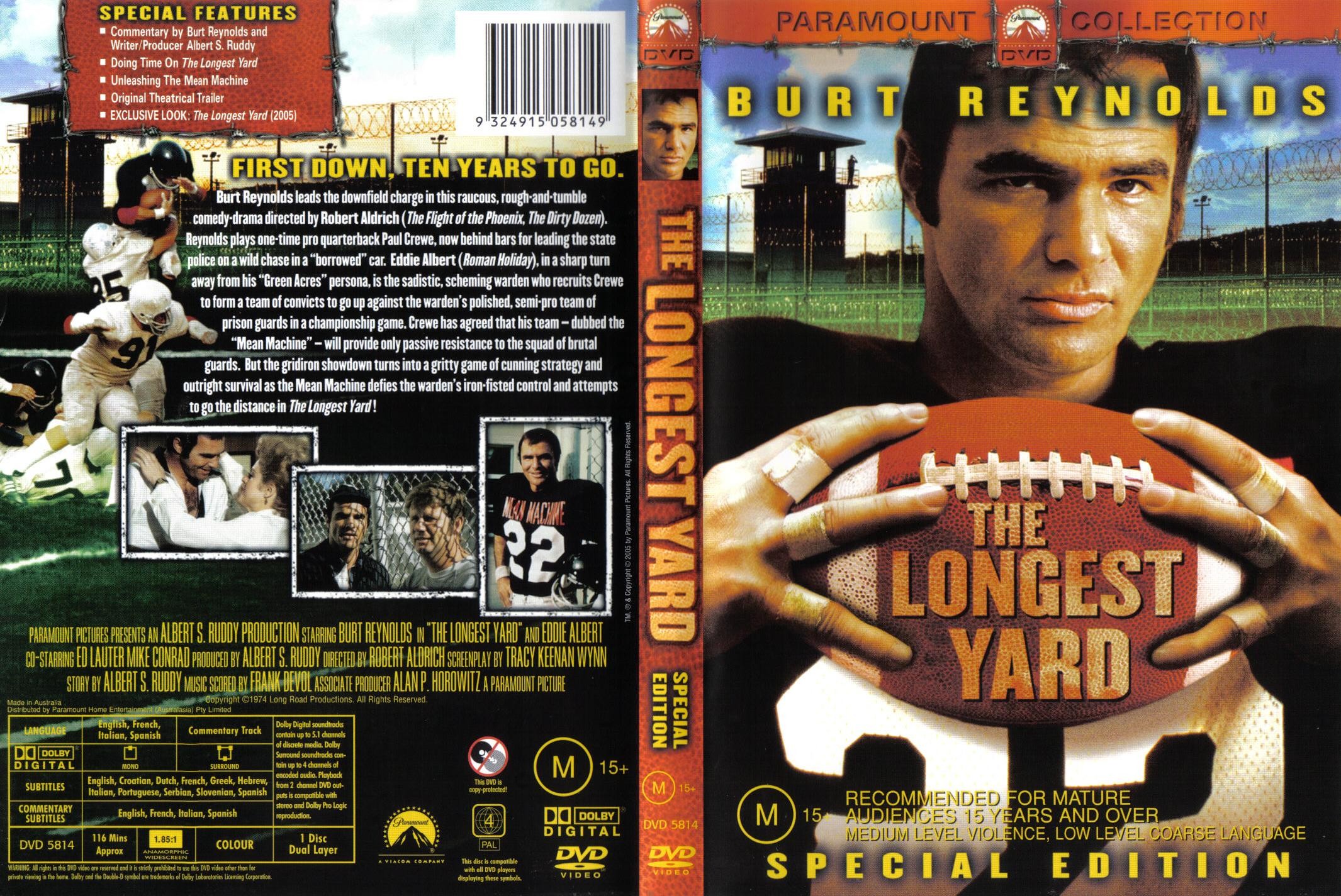 Jaquette DVD The Longest yard (1974) Zone 1