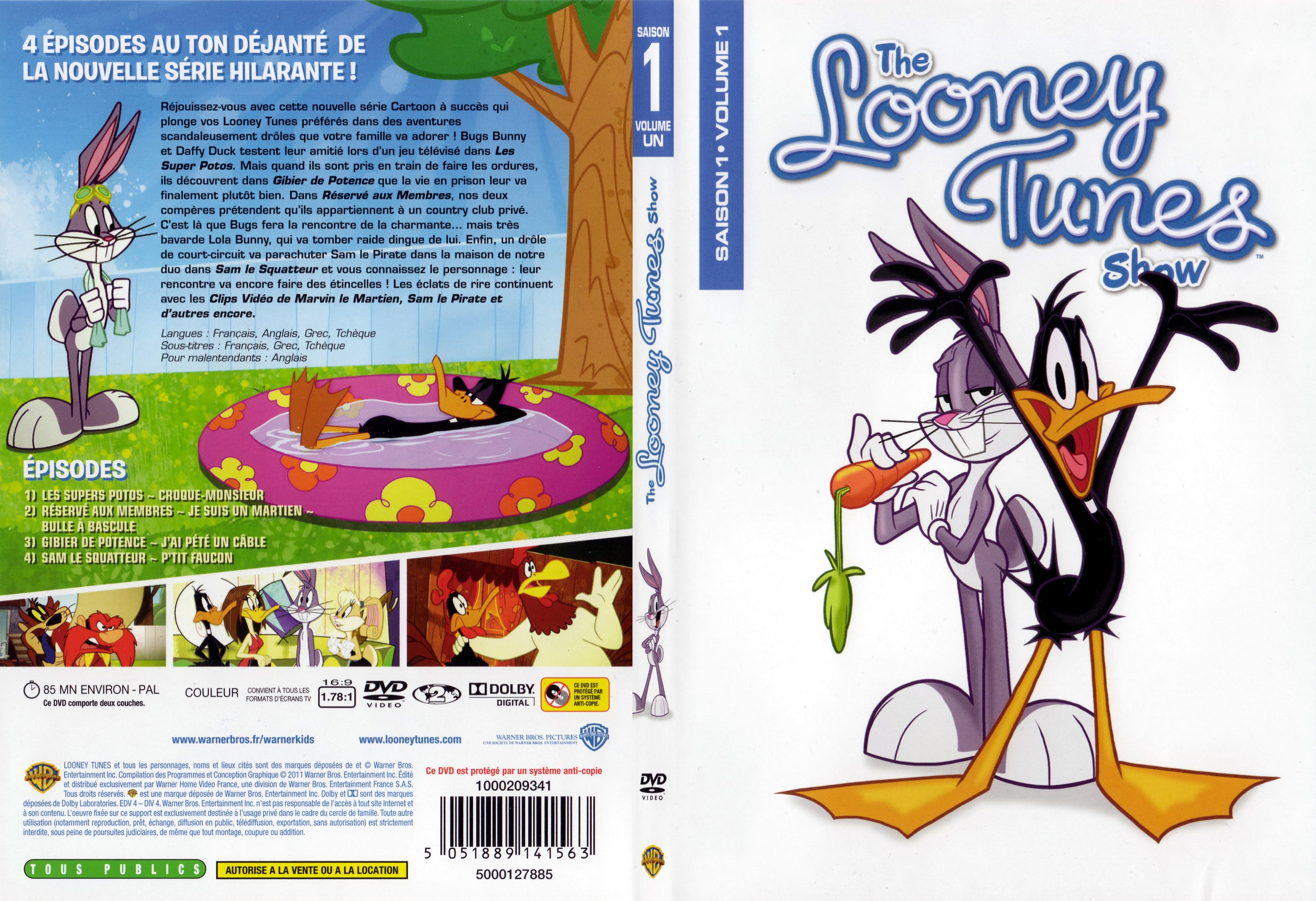 Jaquette DVD The Looney Tunes Show Saison 1 vol 1 - SLIM