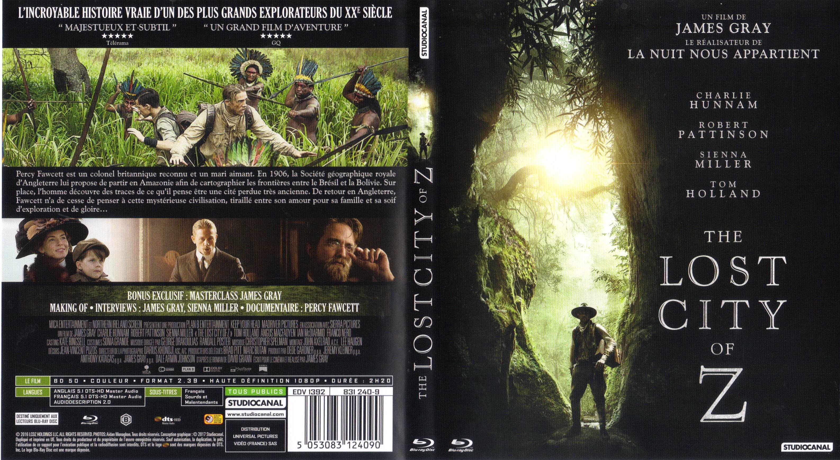 Jaquette DVD The Lost City of Z (BLU-RAY)