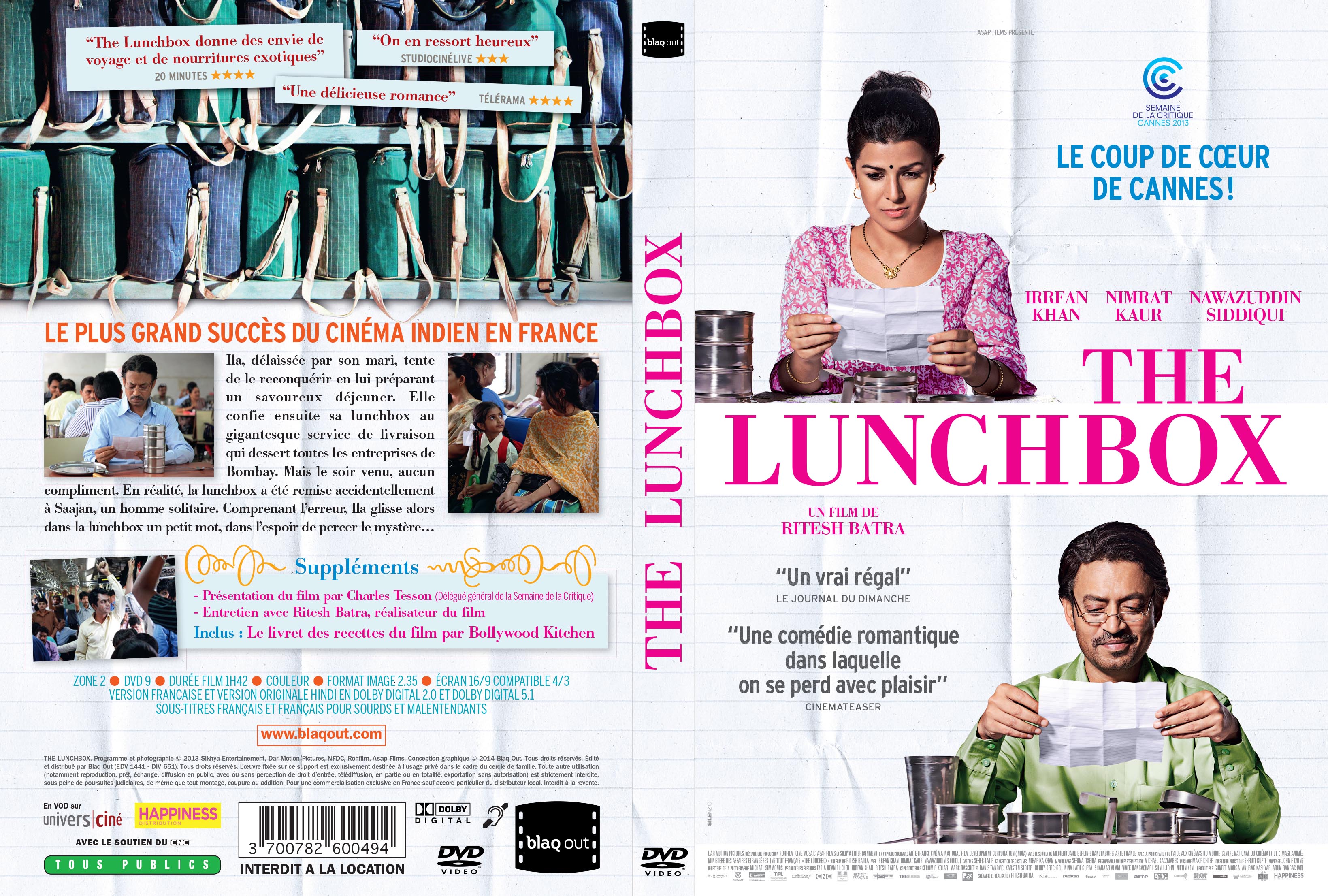 Jaquette DVD The Lunchbox
