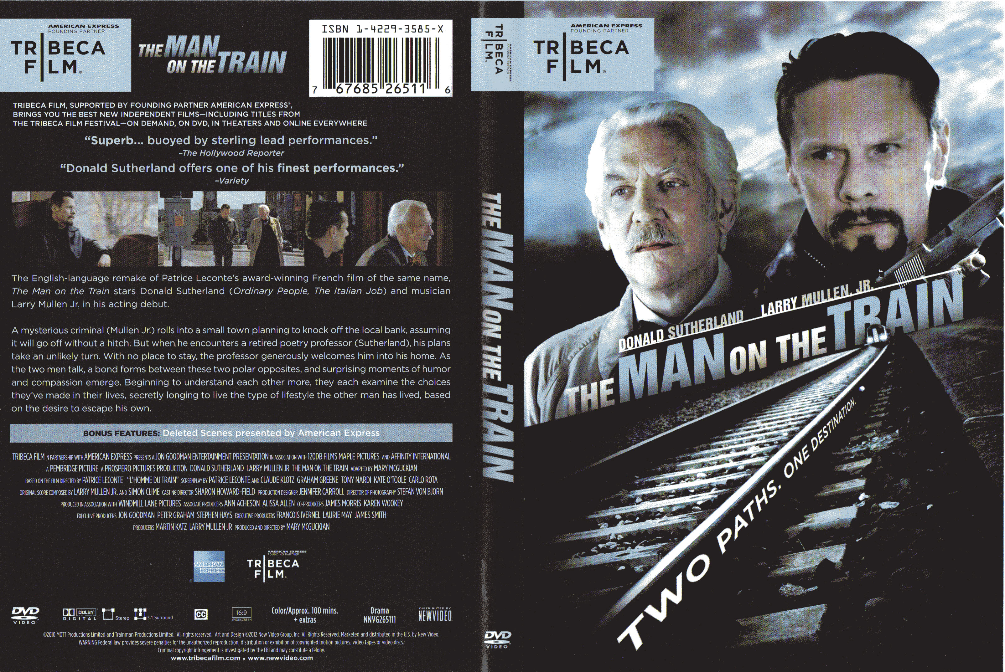 Jaquette DVD The Man On The Train Zone 1