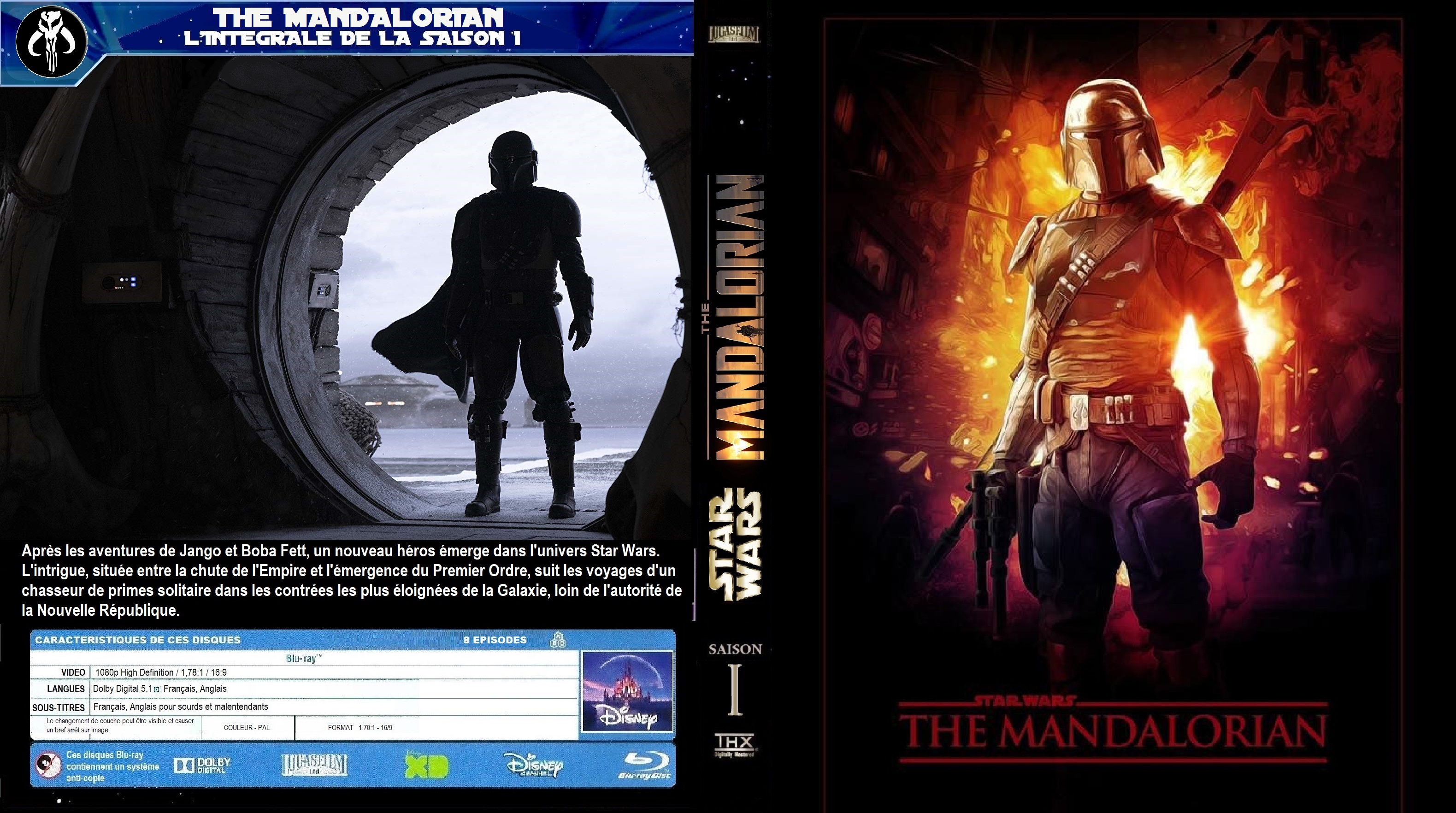 Jaquette DVD The Mandalorian Saison 1 custom (BLU-RAY)