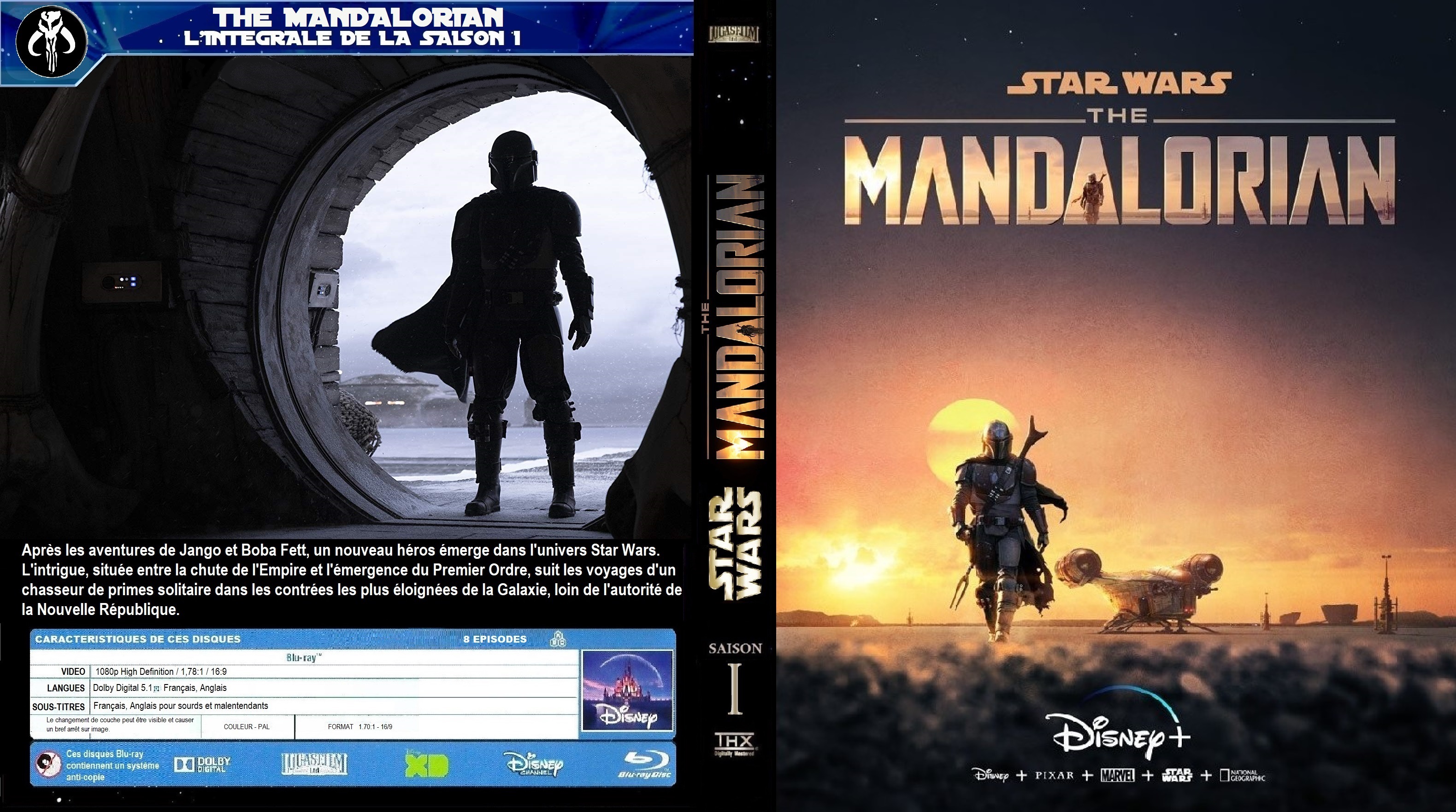 Jaquette DVD The Mandalorian Saison 1 custom (BLU-RAY) v2