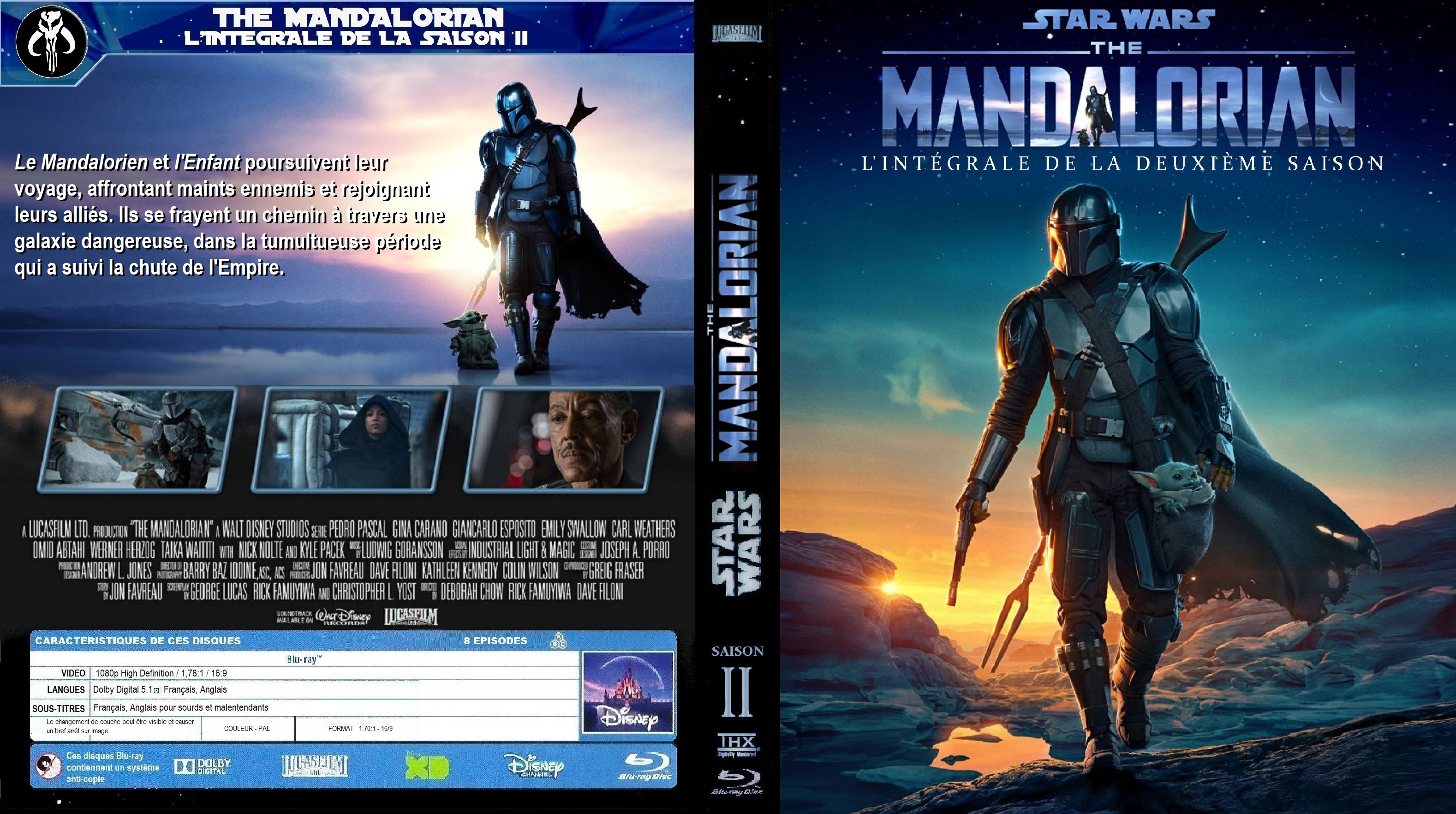 Jaquette DVD The Mandalorian Saison 2 custom (BLU-RAY)