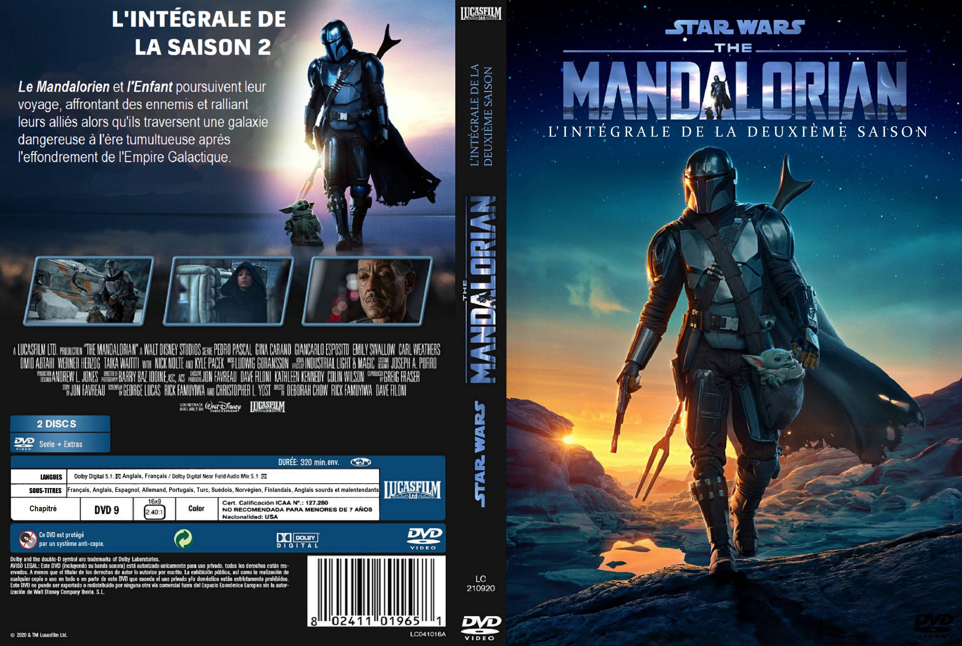 Jaquette DVD The Mandalorian saison 2 custom