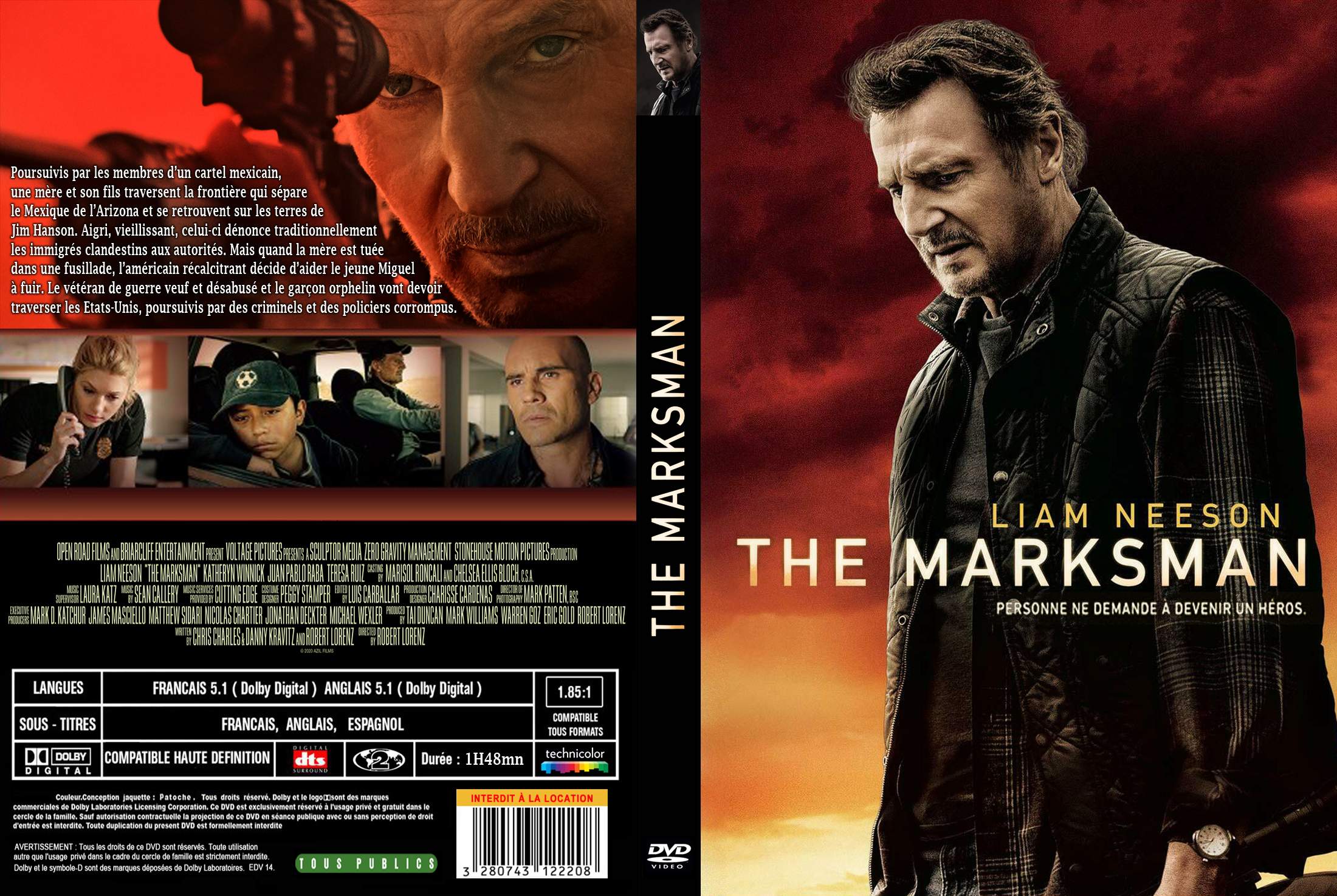 Jaquette DVD The Marksman - Le Vtran custom